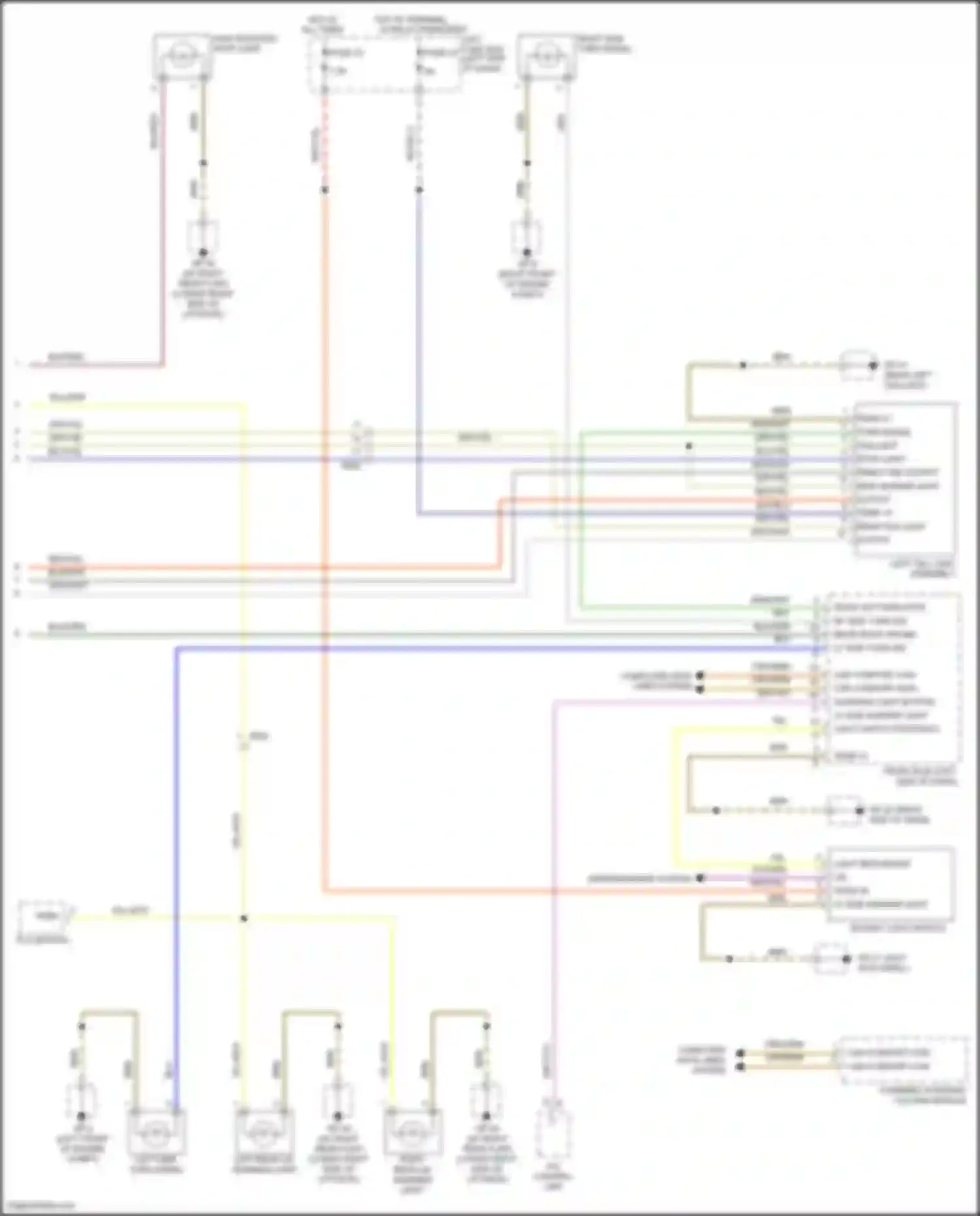 Wiring diagram direct ind output for Porsche Cayenne GTS II (2010-2014) (2 of 2)