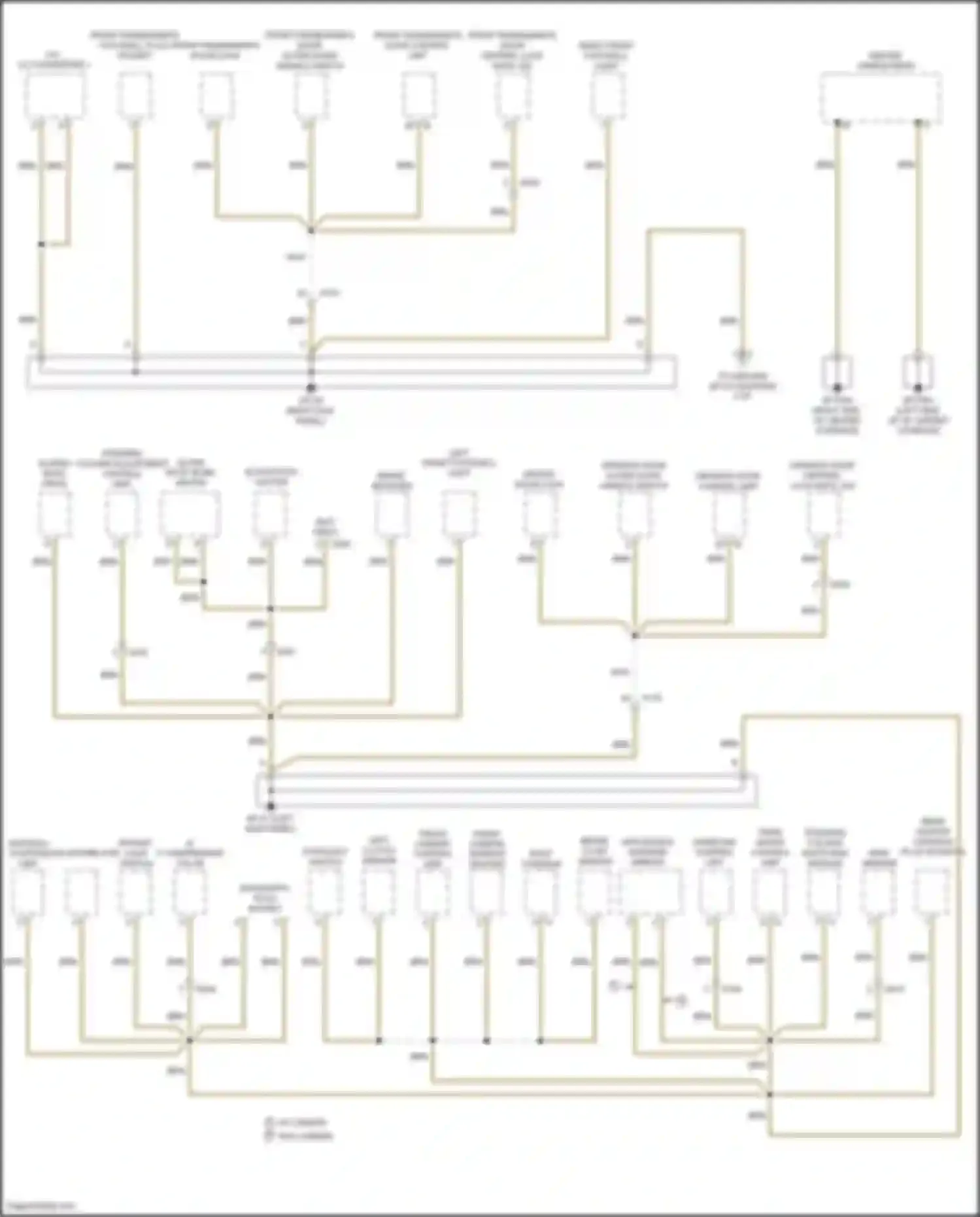 Wiring diagram driver door lock for Porsche Cayenne GTS II (2010-2014) (2 of 3)