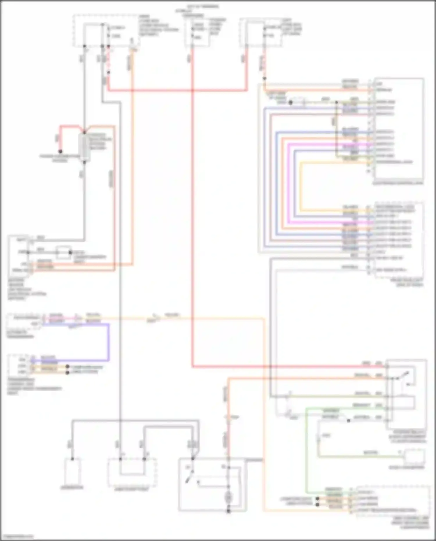 Wiring diagram elect ign lk sw 5 for Porsche Cayenne GTS II (2010-2014) (2 of 4)