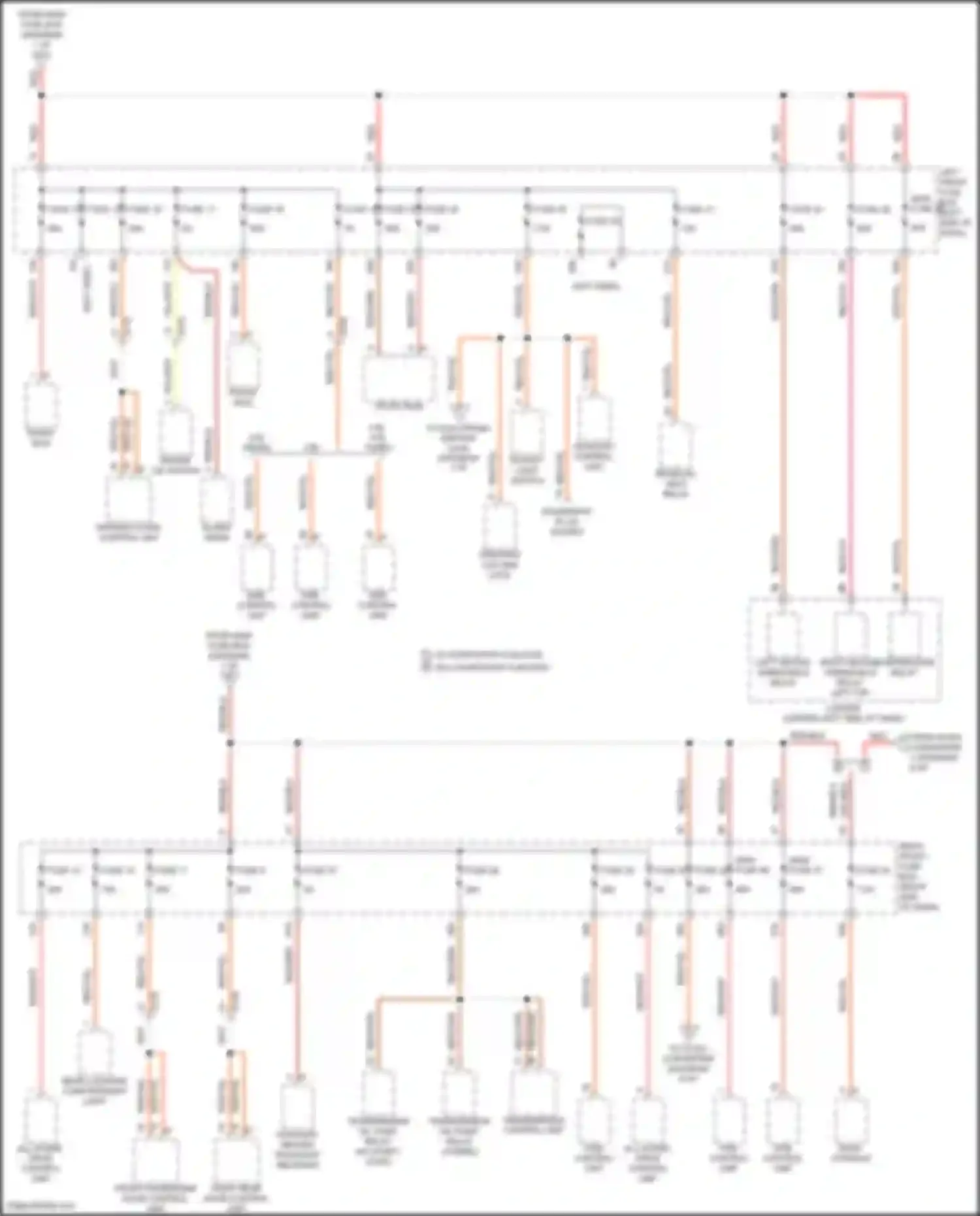 Wiring diagram psm control unit for Porsche Cayenne GTS II (2010-2014)