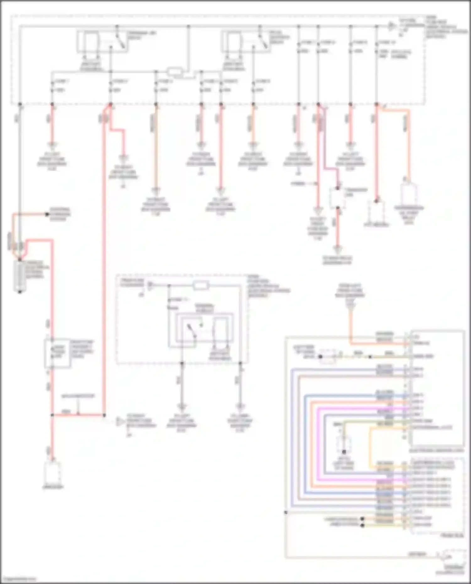 Wiring diagram fuse 4 for Porsche Cayenne GTS II (2010-2014) (1 of 5)