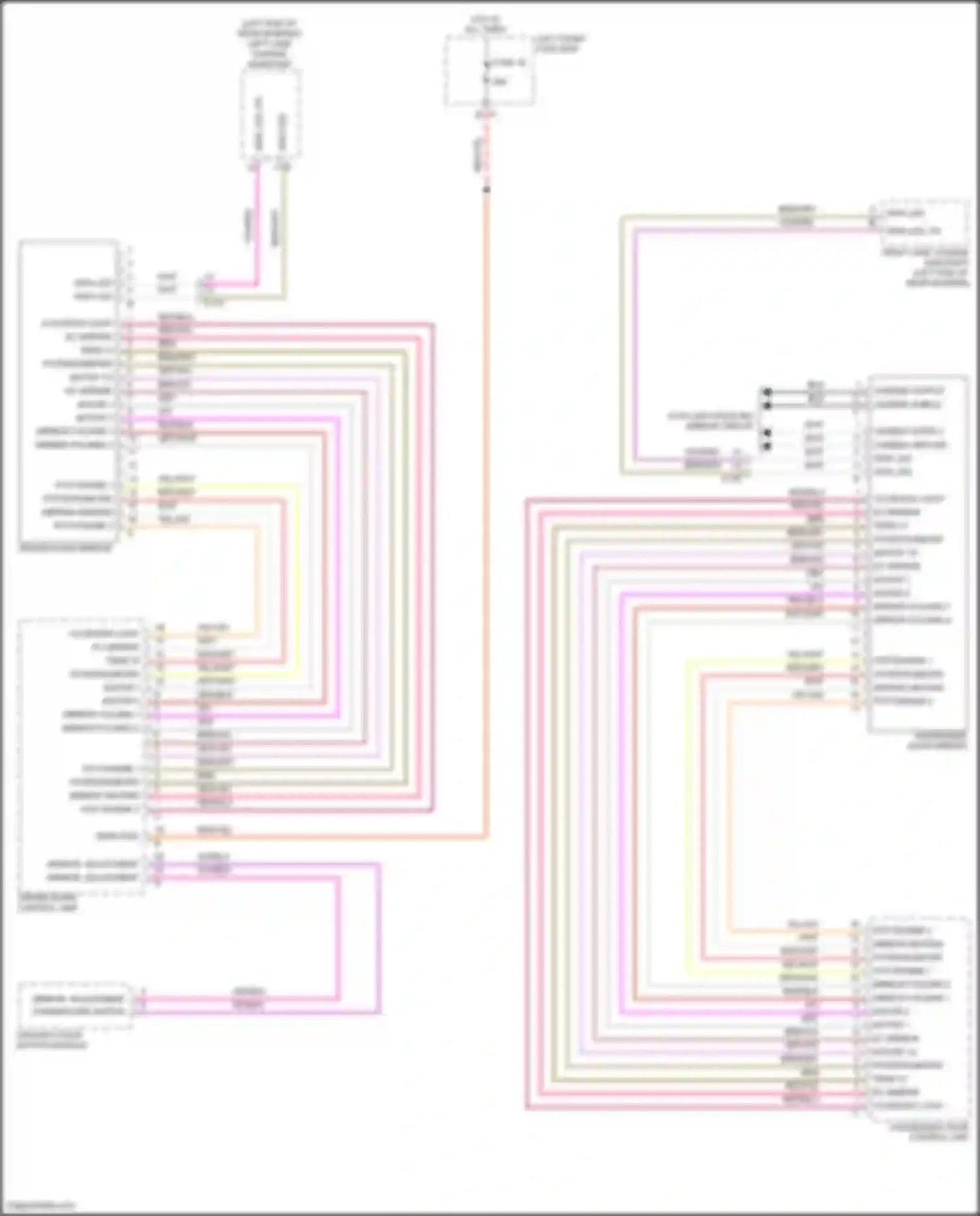 Wiring diagram camera shield for Porsche Cayenne GTS II (2010-2014)