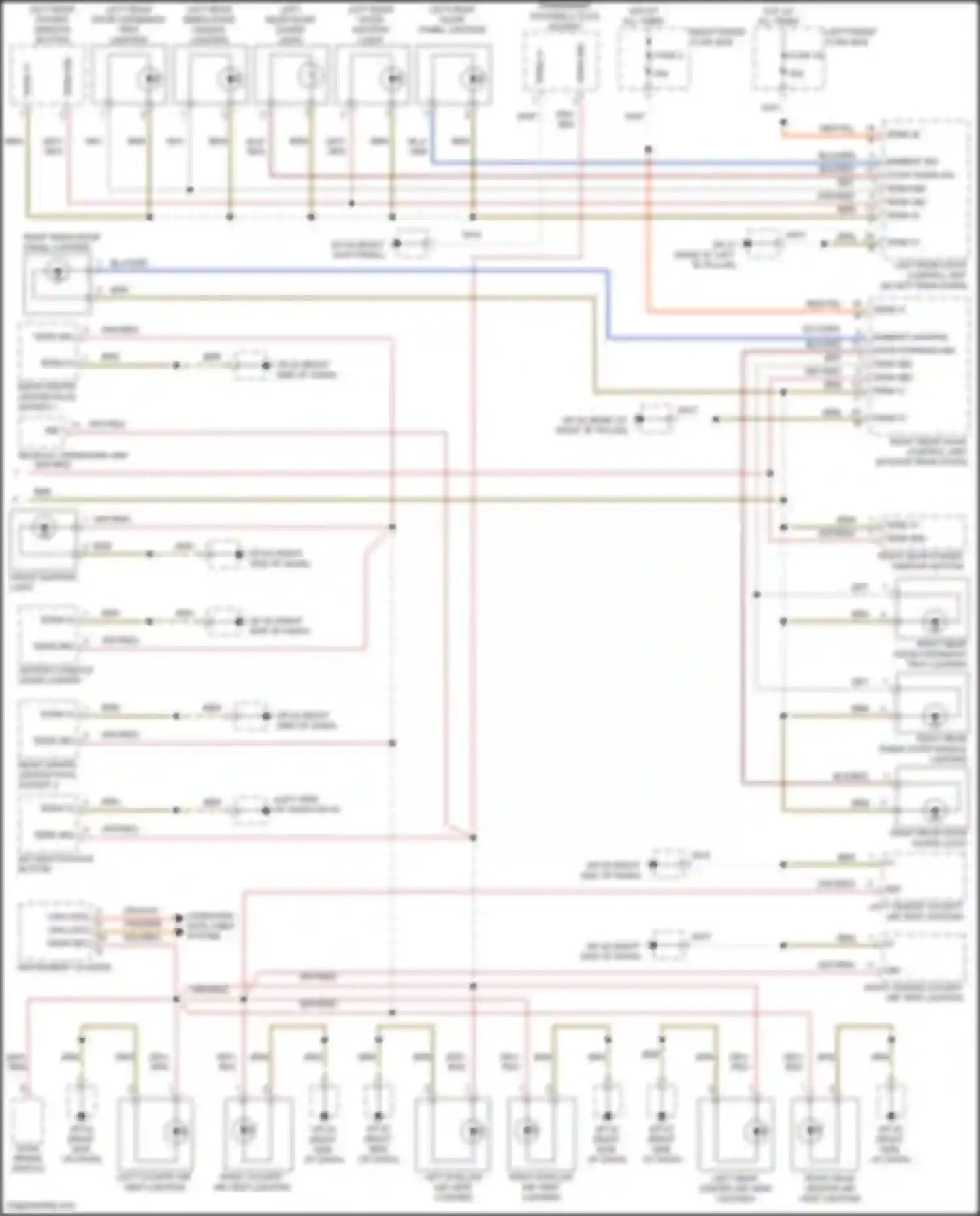 Wiring diagram right front fuse box for Porsche Cayenne GTS II (2010-2014)