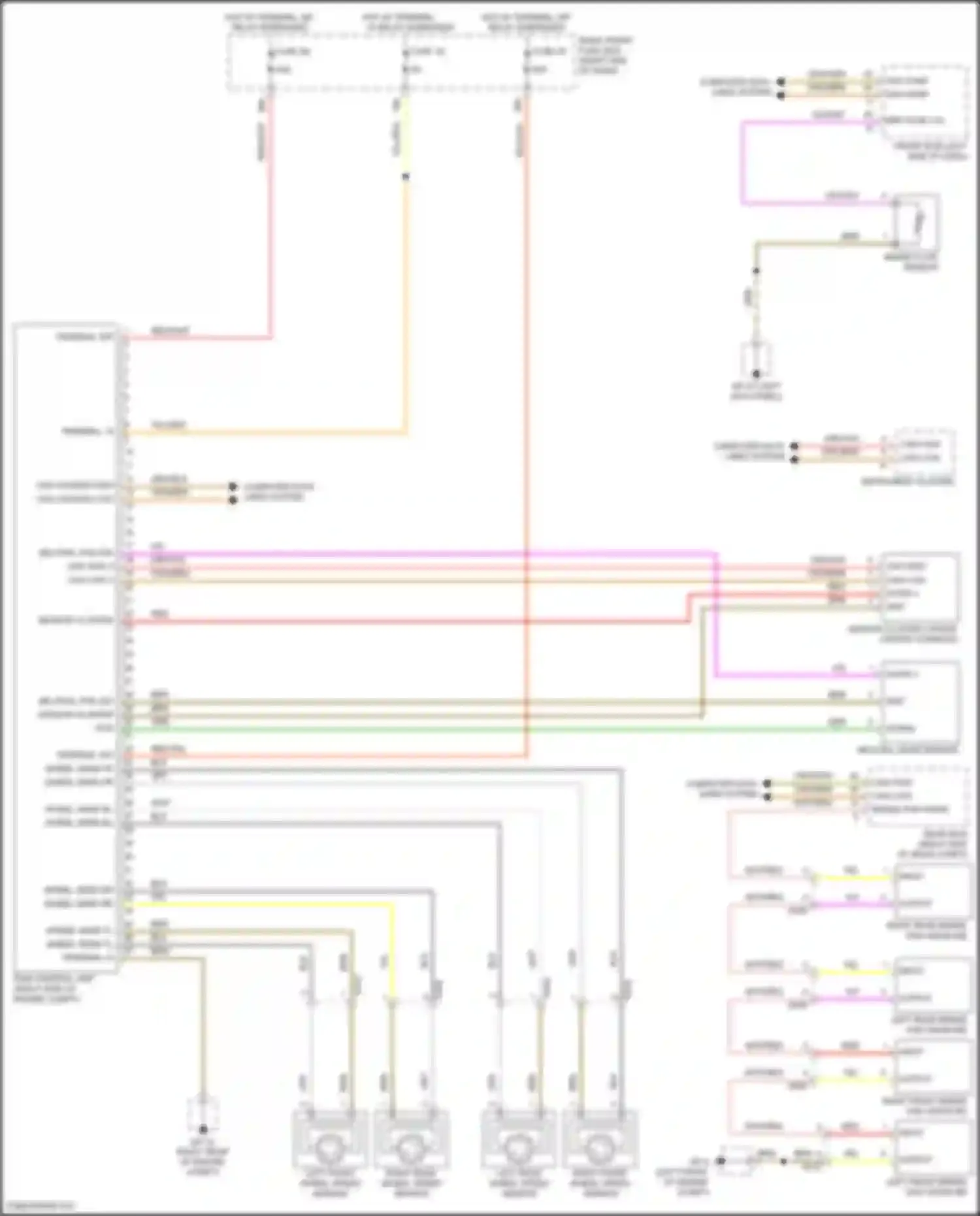 Wiring diagram psm control unit for Porsche Cayenne GTS II (2010-2014)