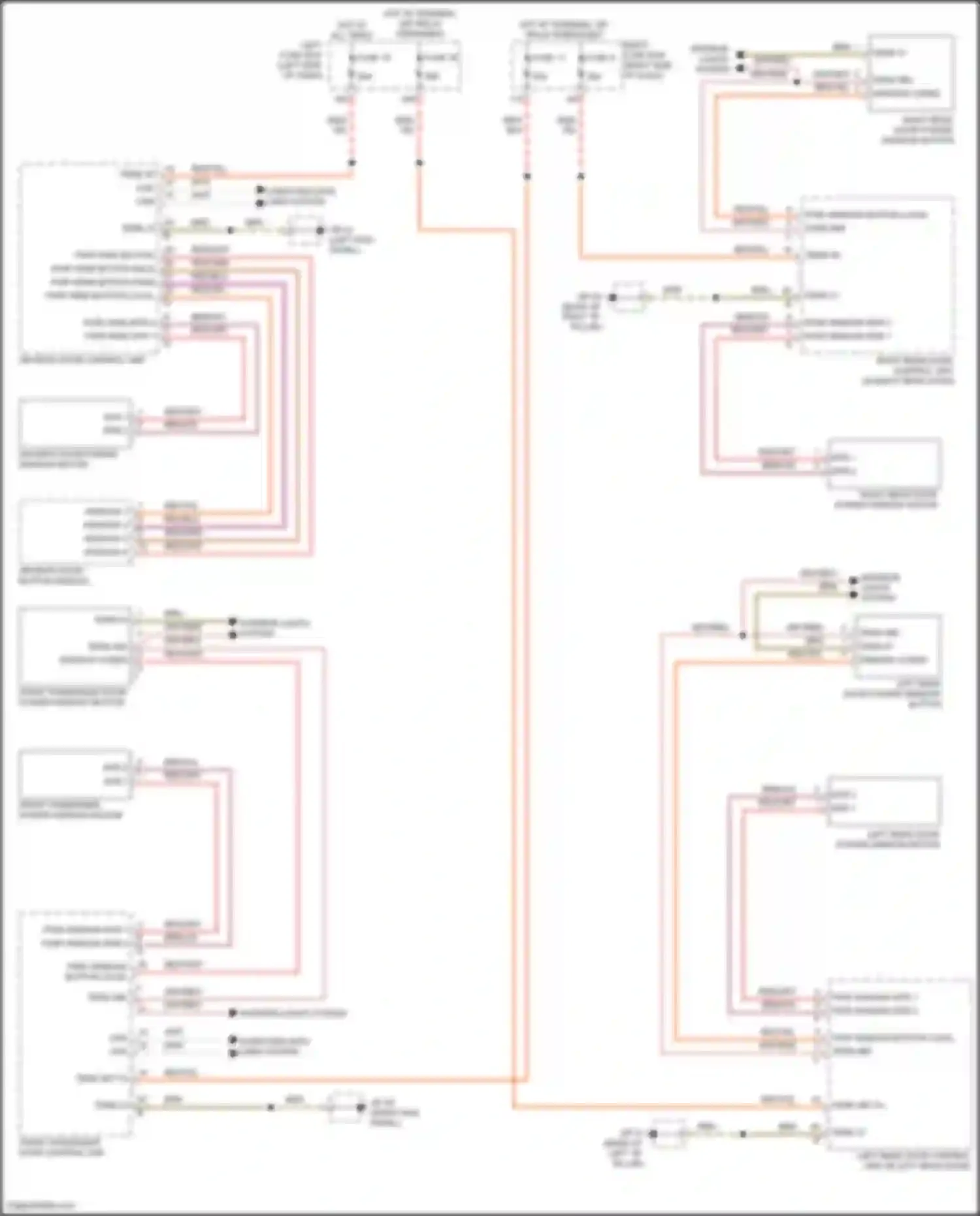 Wiring diagram window 3 for Porsche Cayenne GTS II (2010-2014)