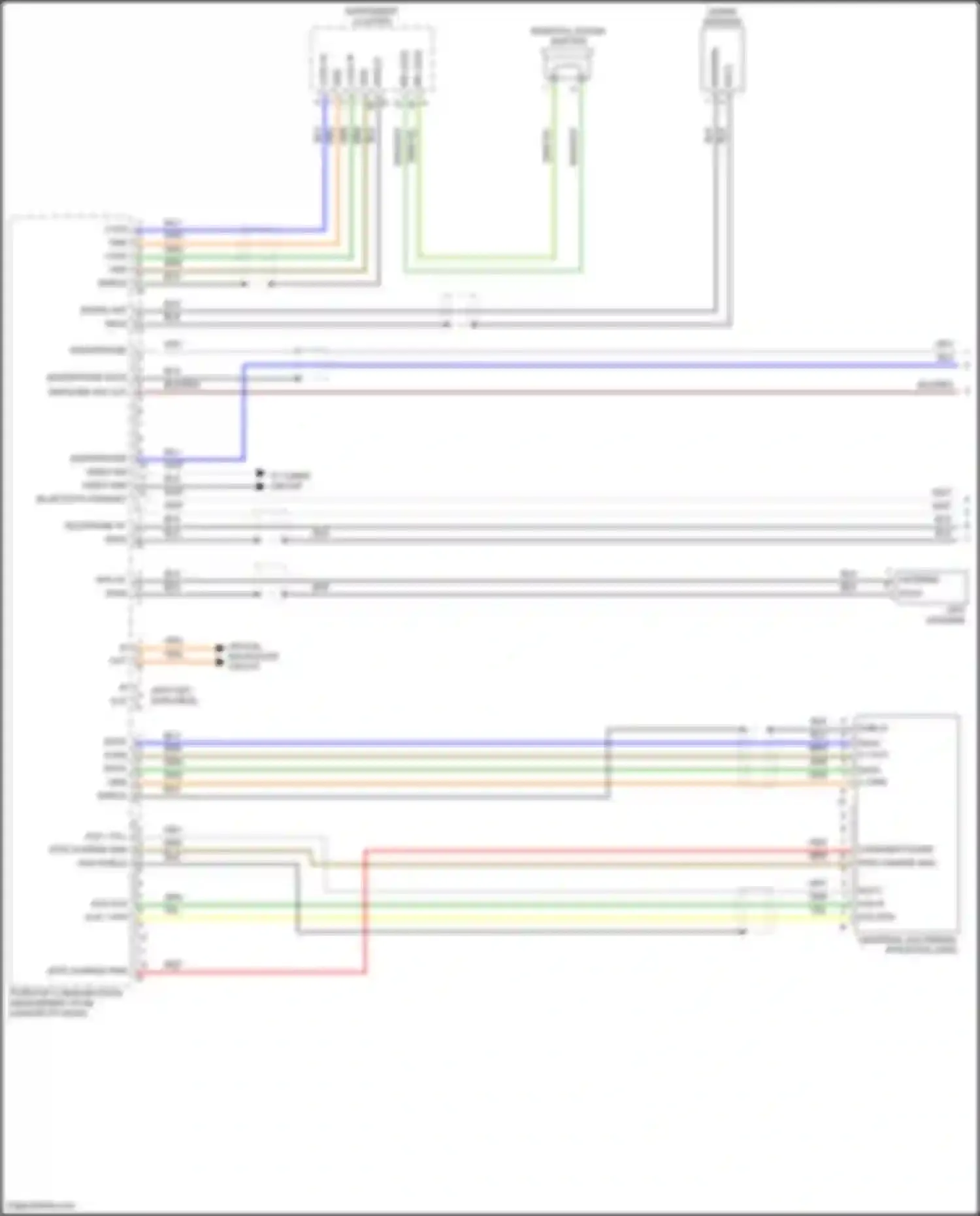 Wiring diagram instrument cluster for Porsche Cayenne GTS II (2010-2014) (6 of 21)