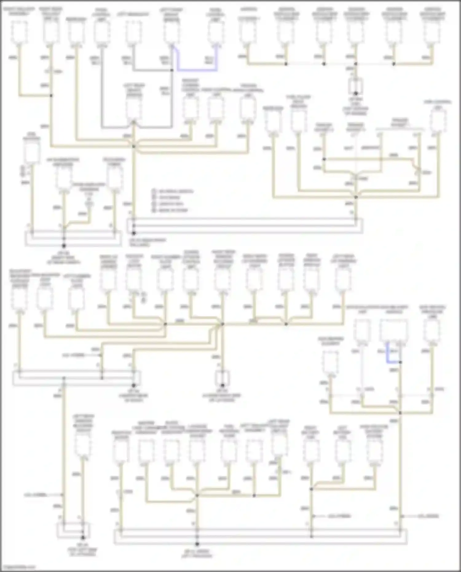 Wiring diagram left headlight for Porsche Cayenne GTS II (2010-2014) (4 of 7)