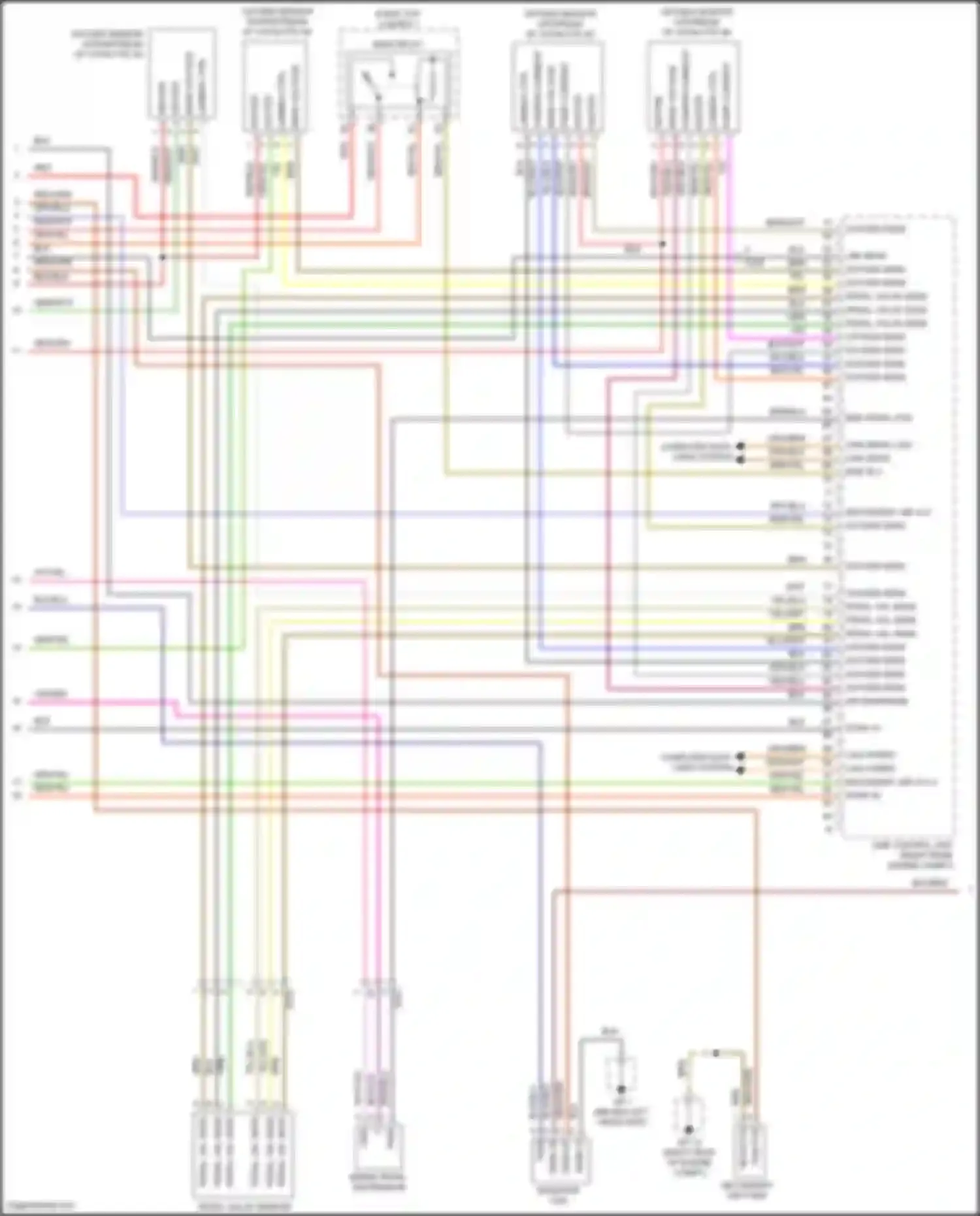 Wiring diagram sens voltage - for Porsche Cayenne GTS II (2010-2014)