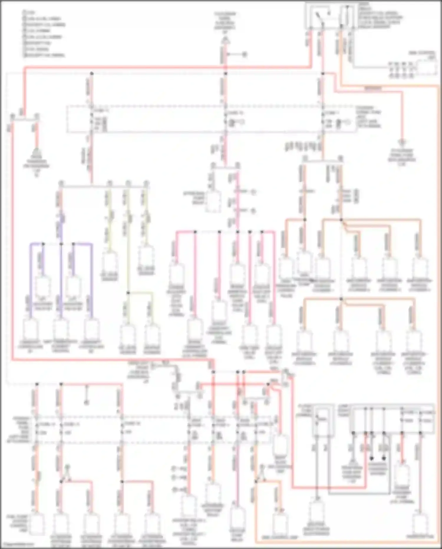 Wiring diagram maxi fuse 1 for Porsche Cayenne GTS II (2010-2014) (4 of 4)