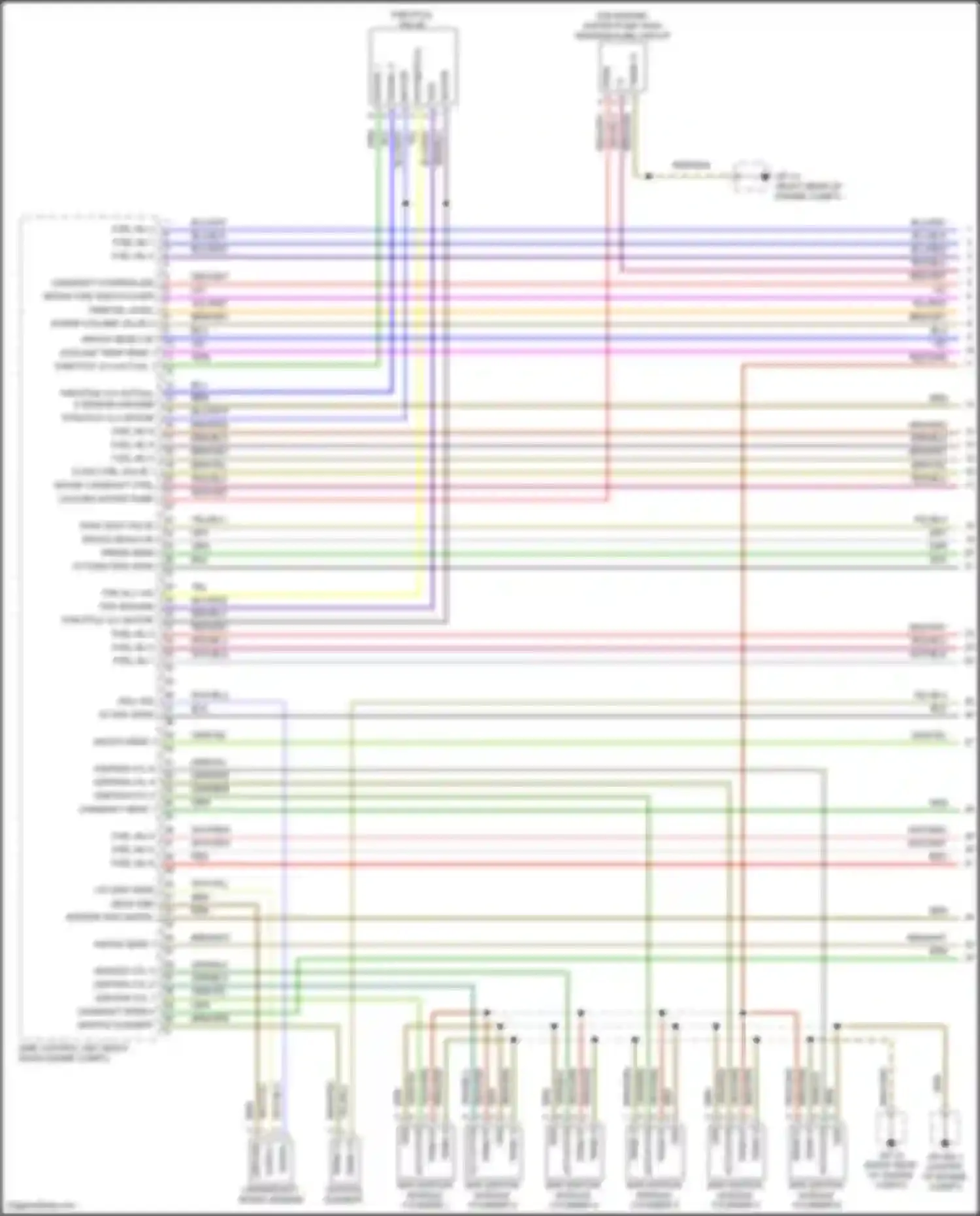 Wiring diagram coolant temp sens 1 for Porsche Cayenne GTS II (2010-2014)