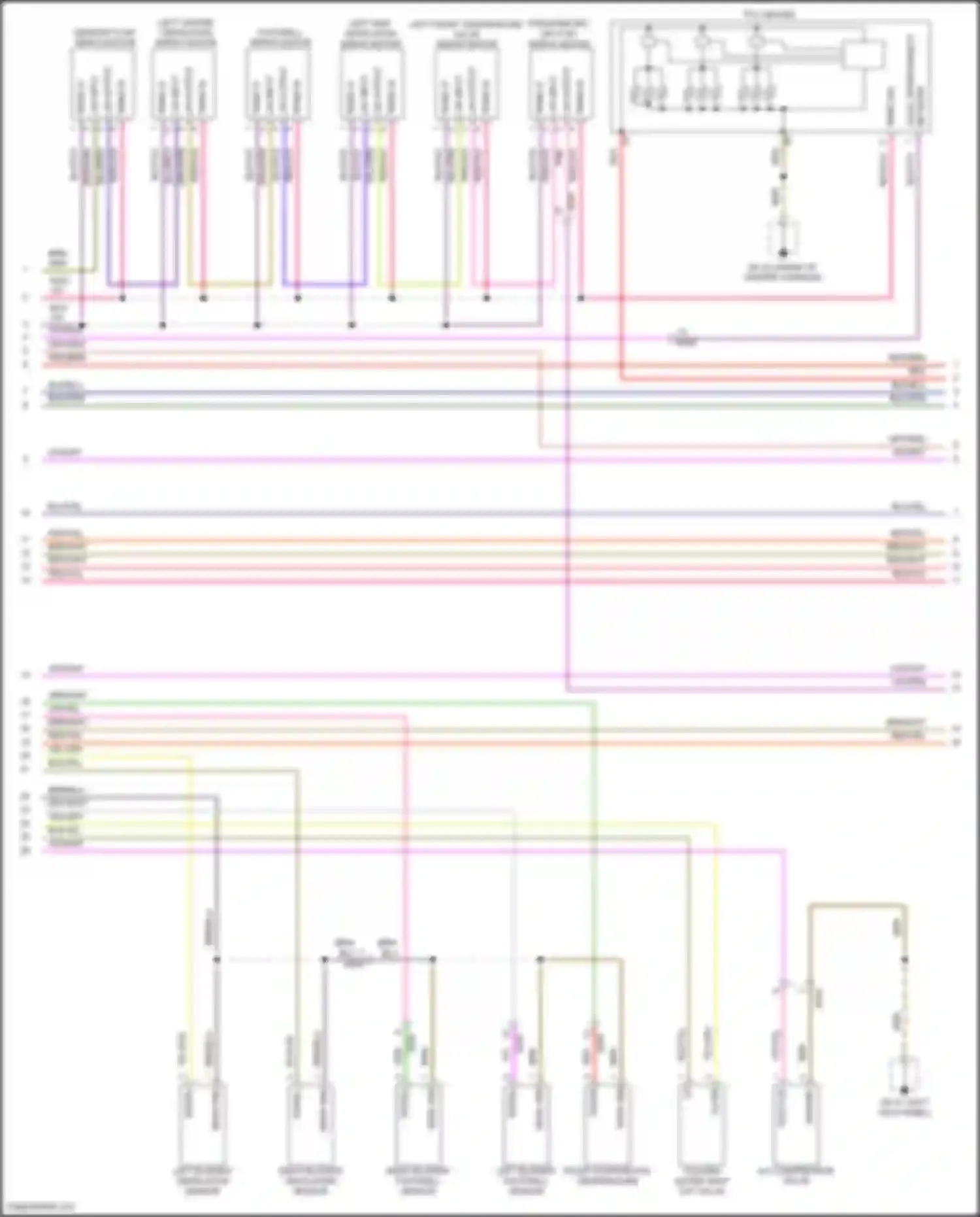 Wiring diagram blu/red for Porsche Cayenne GTS II (2010-2014)