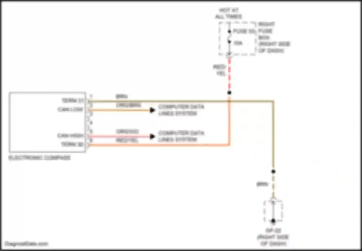 Wiring diagram red for Porsche Cayenne GTS II (2010-2014) (33 of 72)