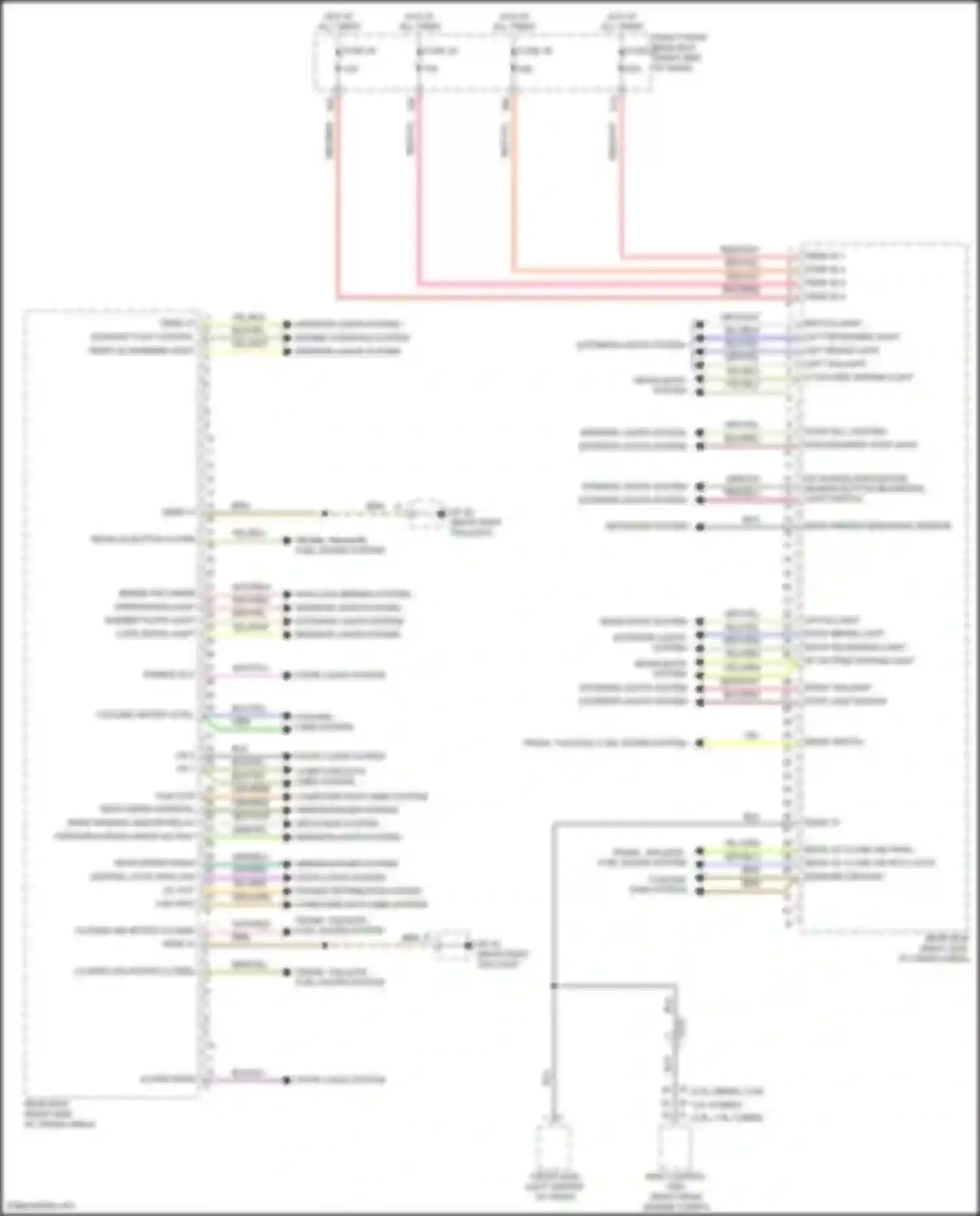 Wiring diagram right taillight for Porsche Cayenne GTS II (2010-2014) (1 of 2)