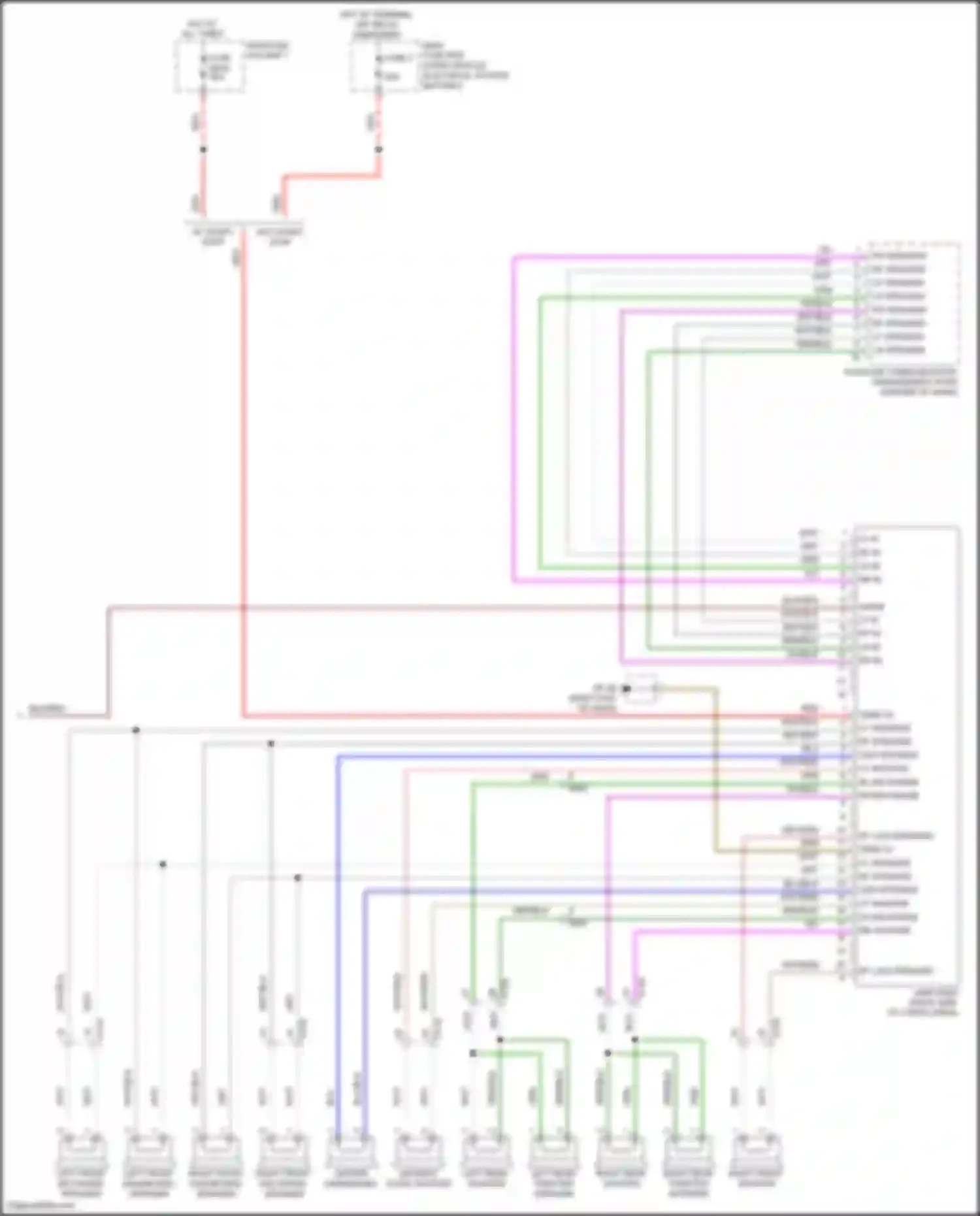 Wiring diagram rl mid-range + for Porsche Cayenne GTS II (2010-2014) (1 of 2)