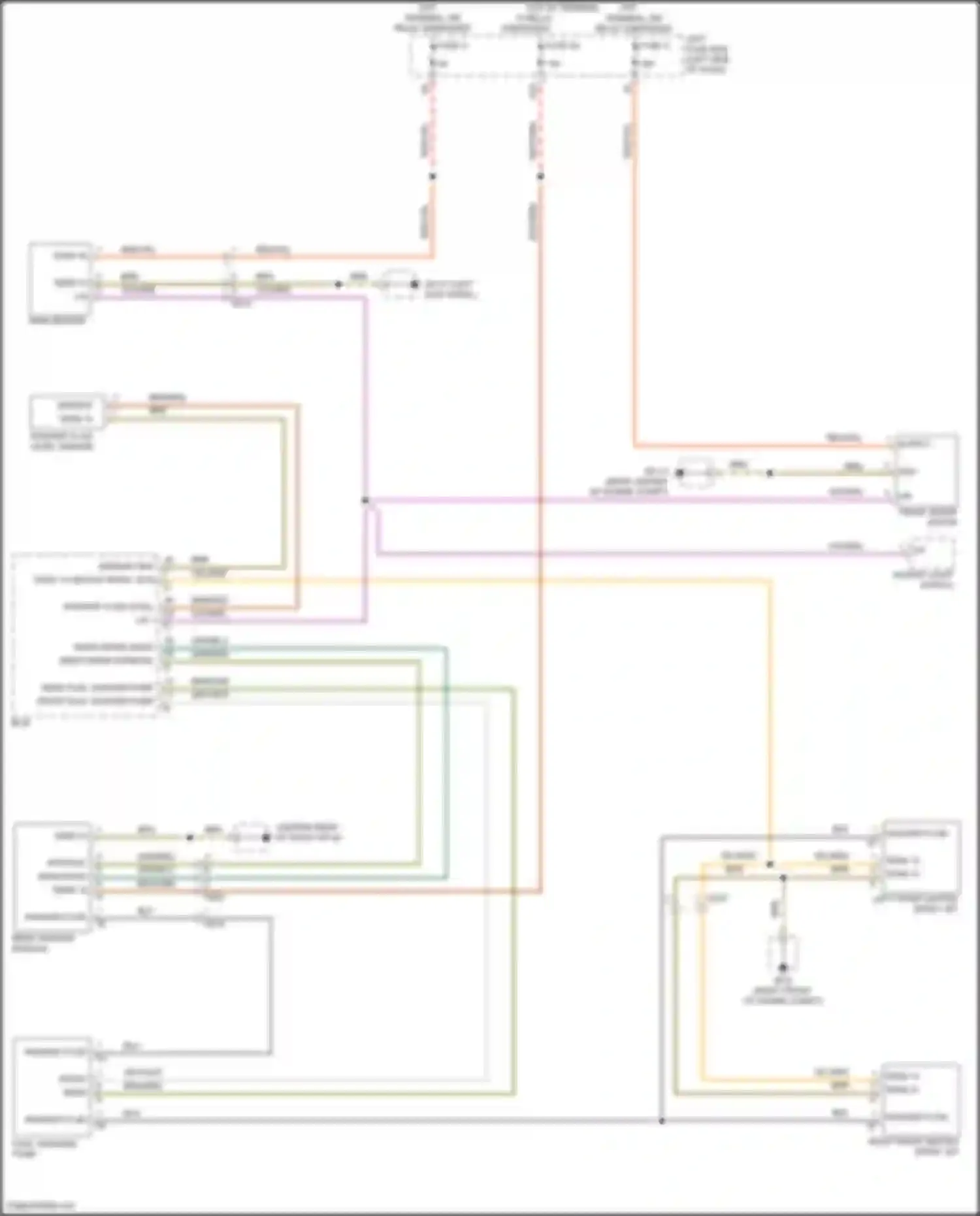 Wiring diagram rotary light switch for Porsche Cayenne GTS II (2010-2014) (5 of 5)