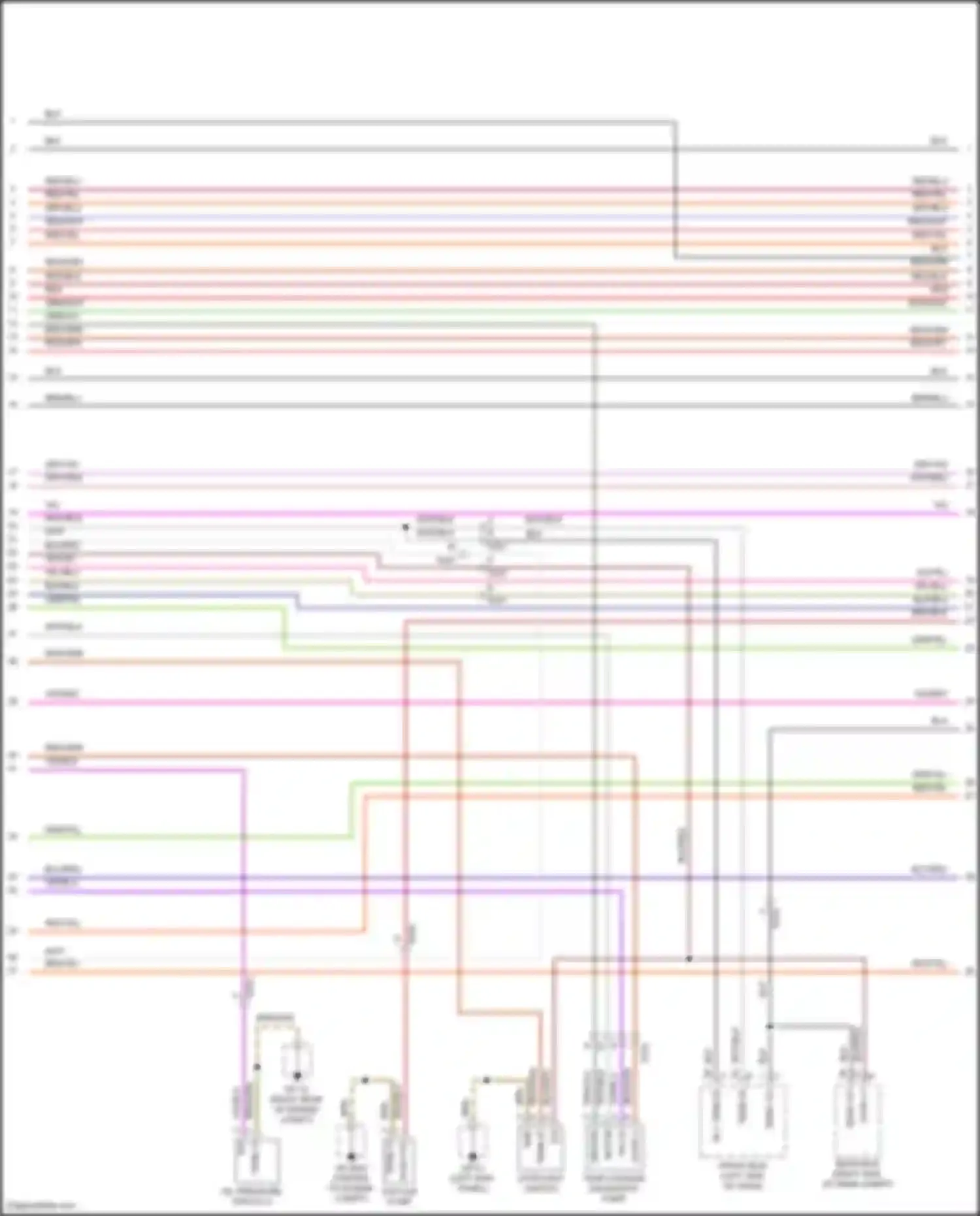 Wiring diagram blu/red for Porsche Cayenne GTS II (2010-2014)