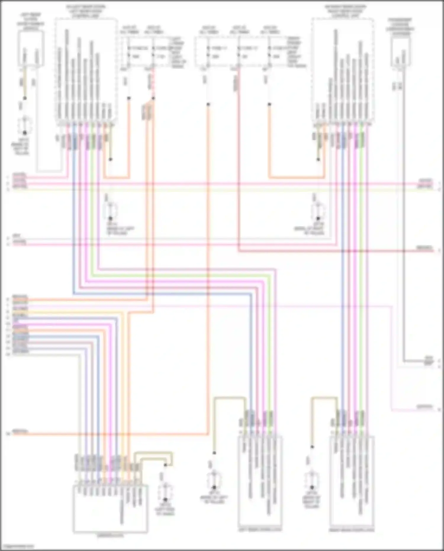 Wiring diagram right front fuse box for Porsche Cayenne GTS II (2010-2014)