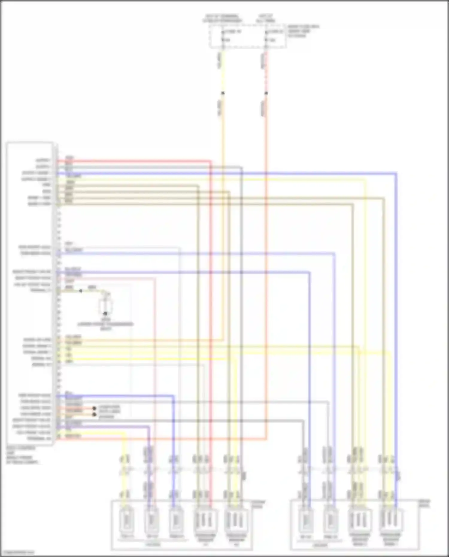 Wiring diagram pdcc control unit for Porsche Cayenne GTS II (2010-2014)