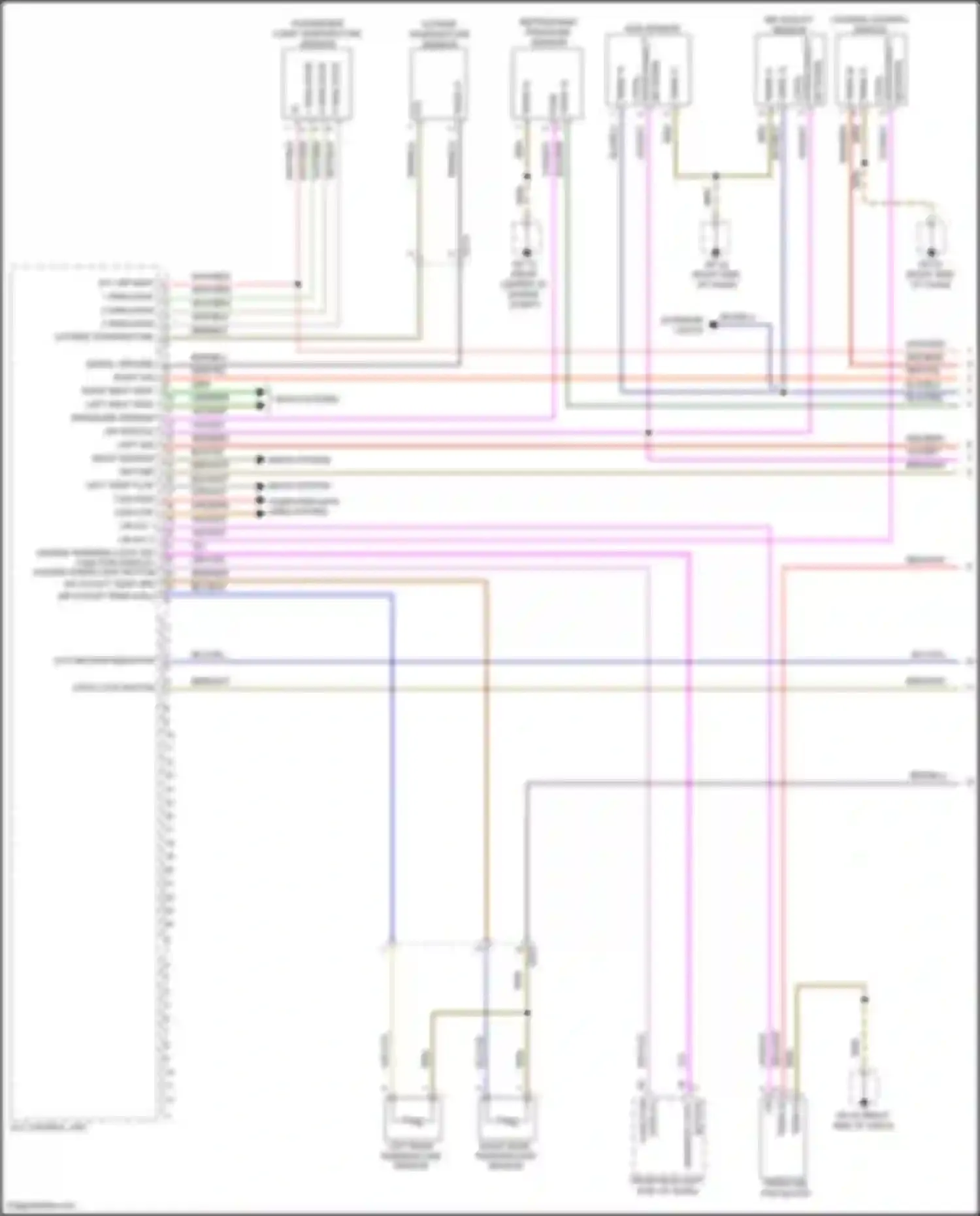 Wiring diagram warning light for Porsche Cayenne GTS II (2010-2014) (1 of 3)
