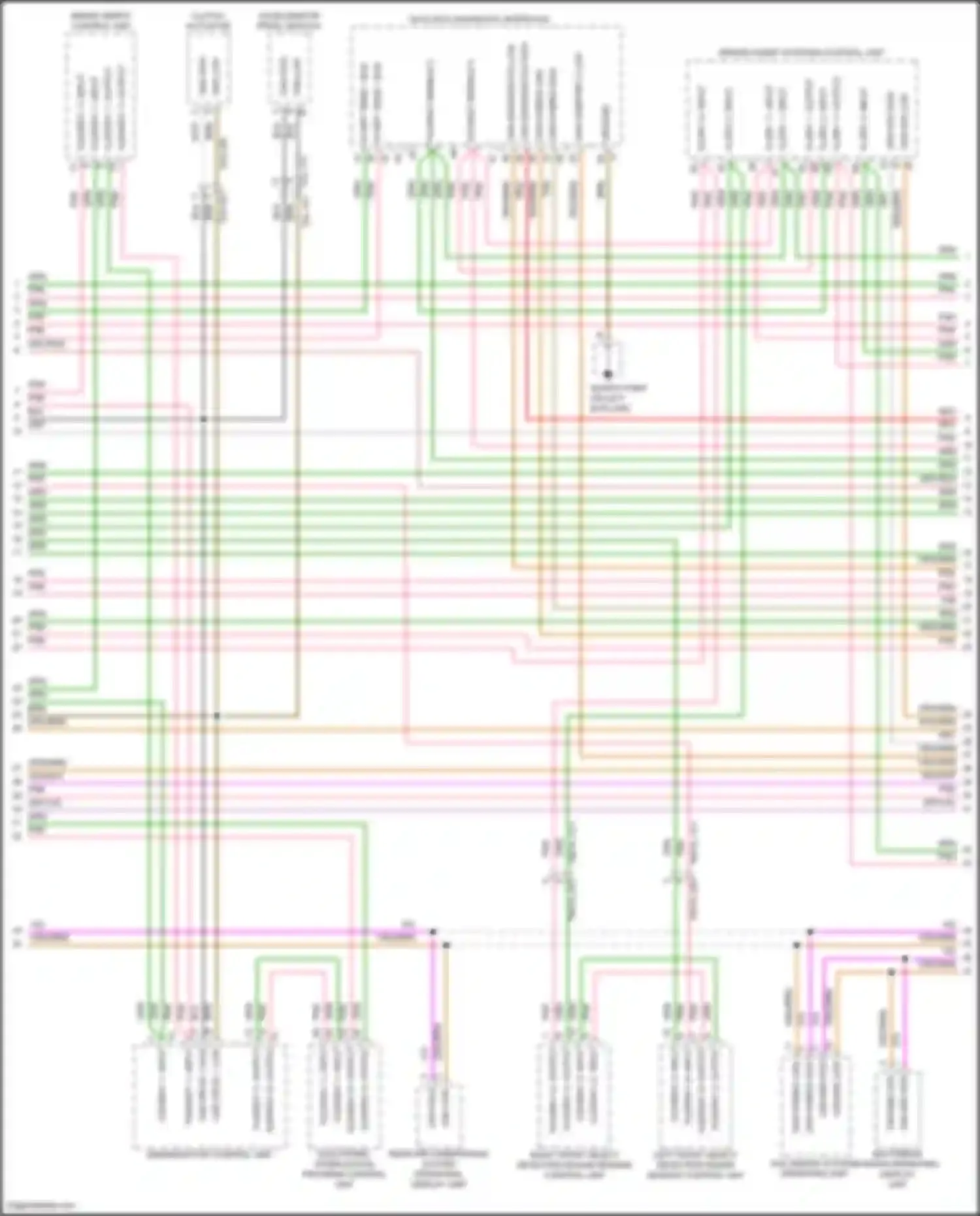 Wiring diagram brake servo control unit for Porsche Cayenne GTS III (2017-2023) (1 of 7)