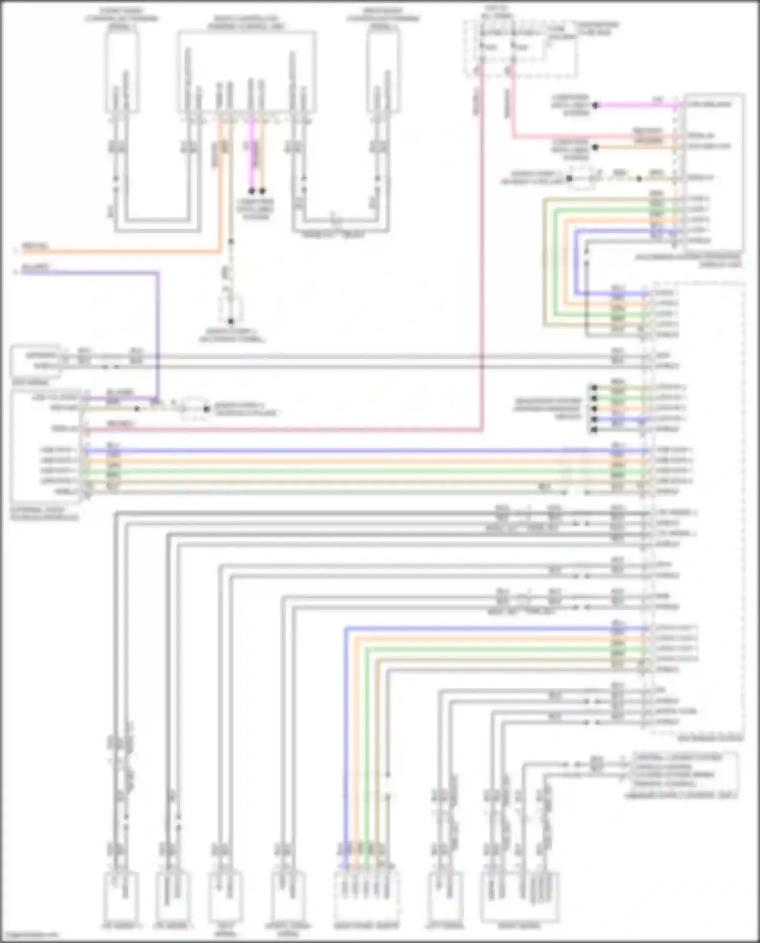 Wiring diagram digital radio aerial for Porsche Cayenne GTS III (2017-2023) (1 of 6)
