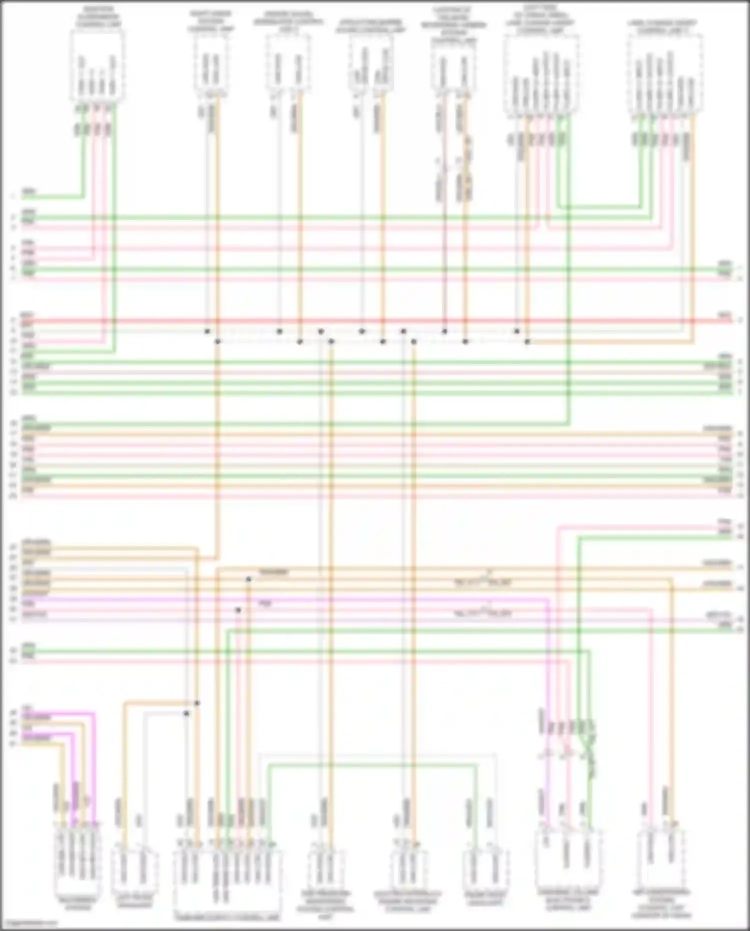 Wiring diagram flexray 1 bm for Porsche Cayenne GTS III (2017-2023) (1 of 3)