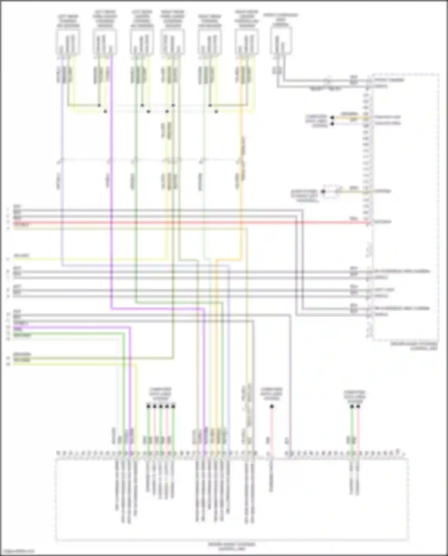 Wiring diagram frt rh parking aid sender for Porsche Cayenne GTS III (2017-2023) (1 of 1)