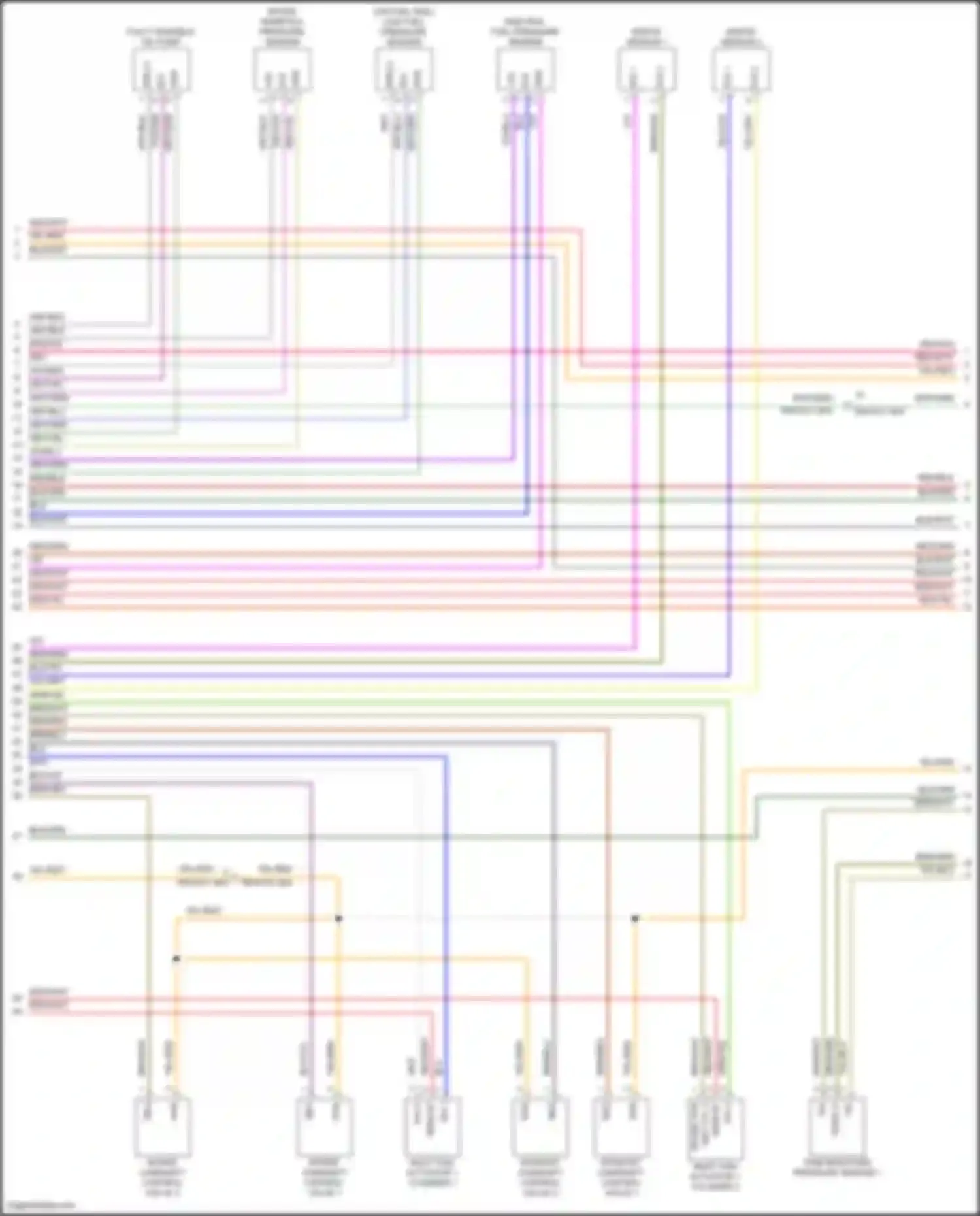 Wiring diagram fully variable oil pump for Porsche Cayenne GTS III (2017-2023) (2 of 3)