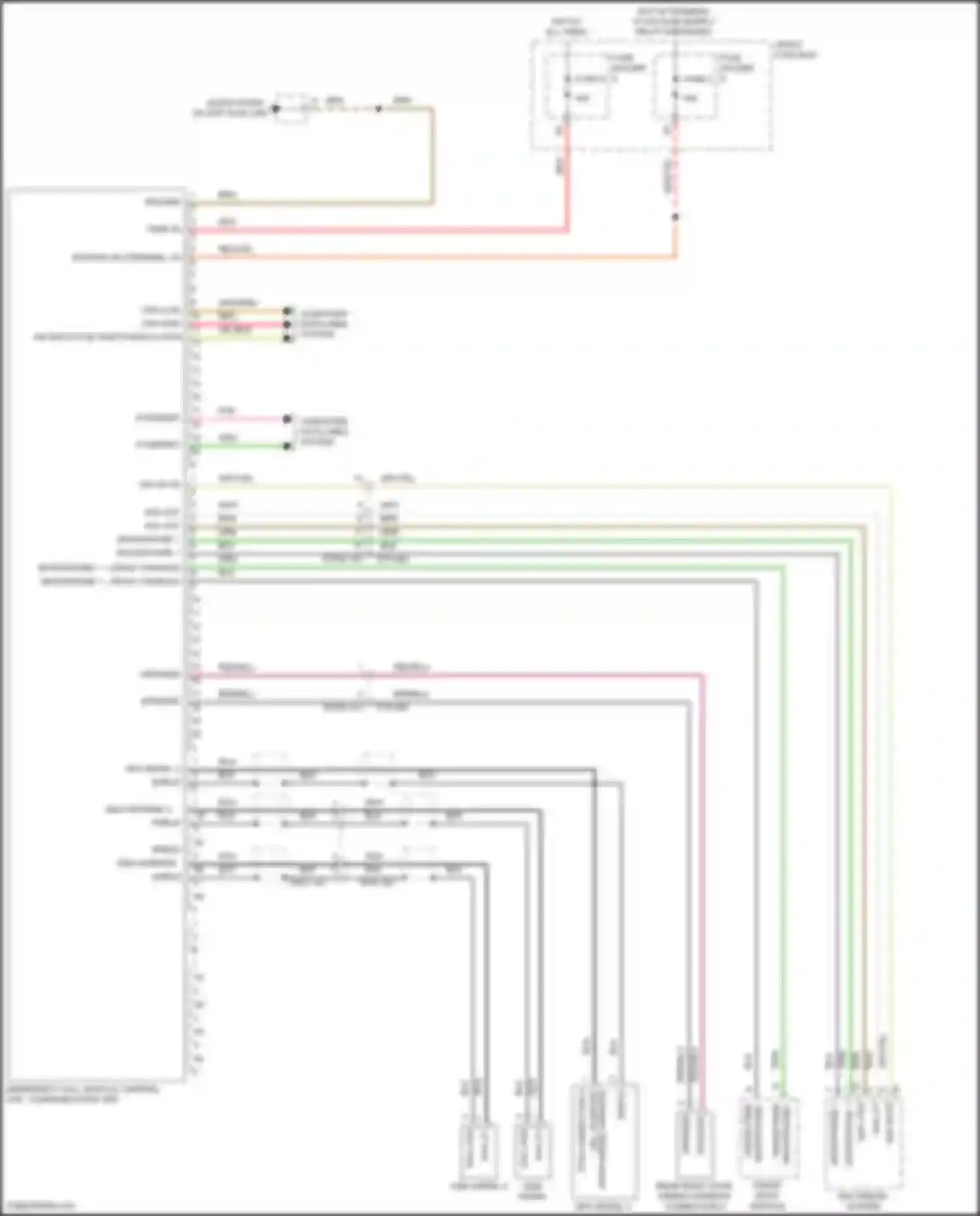 Wiring diagram gsm aerial 2 for Porsche Cayenne GTS III (2017-2023) (2 of 2)