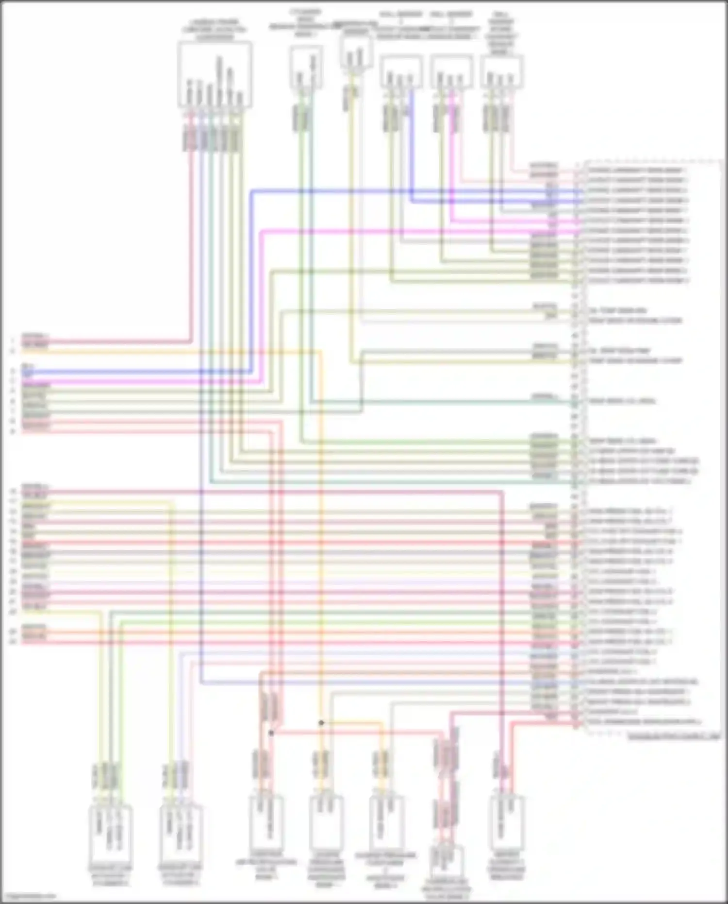 Wiring diagram high press fuel inj cyl 1 hs for Porsche Cayenne GTS III (2017-2023) (1 of 2)