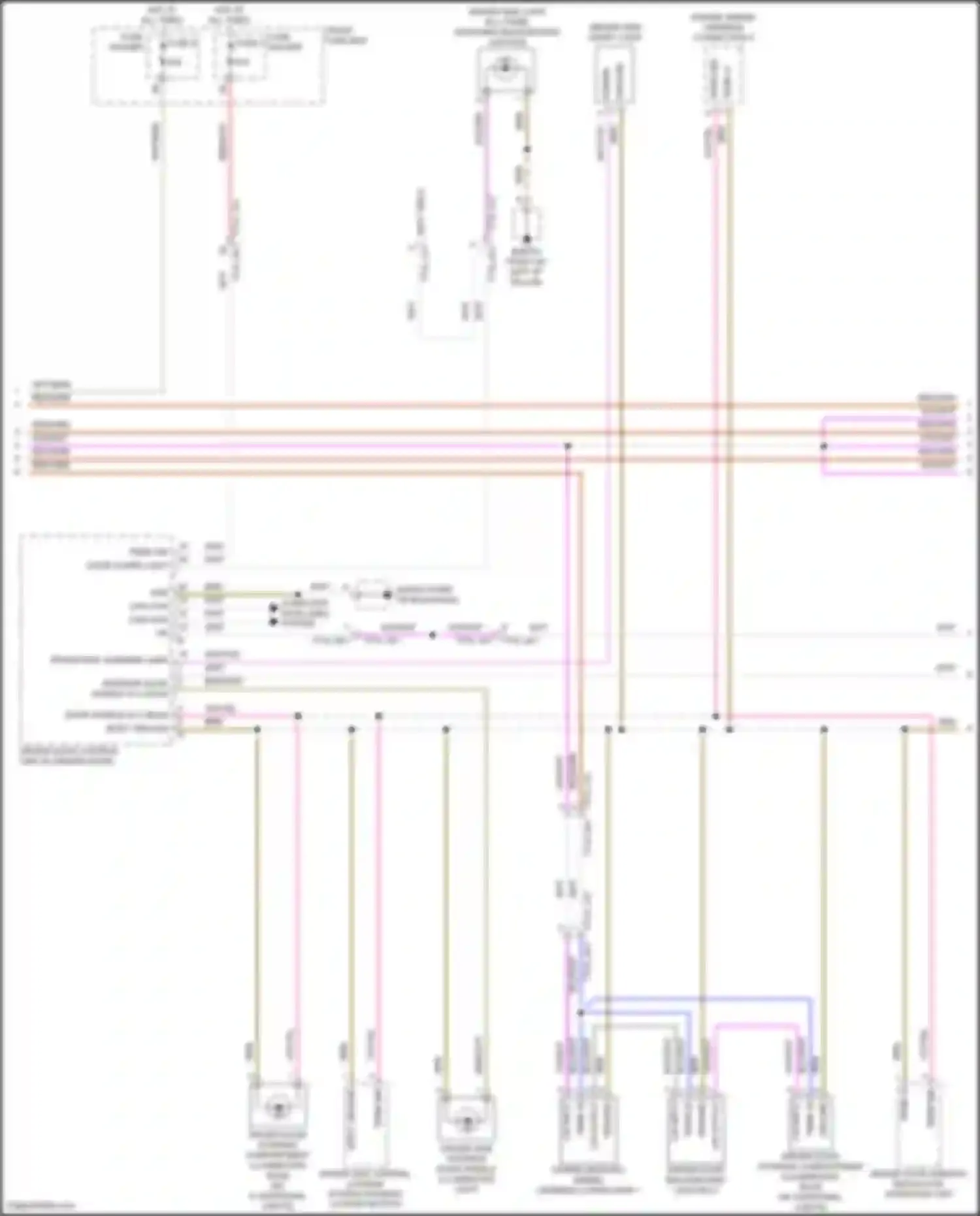 Wiring diagram interior door handle illu bulb for Porsche Cayenne GTS III (2017-2023) (1 of 1)