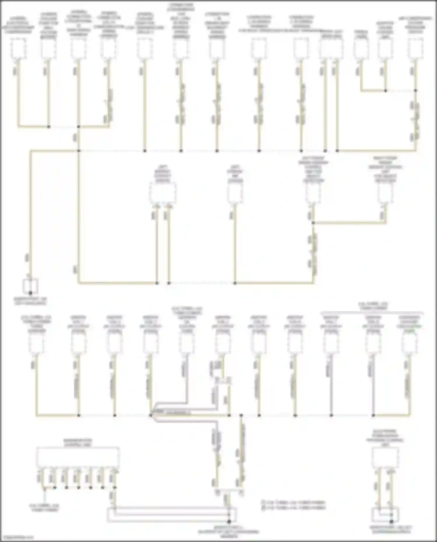 Wiring diagram left front radar sensor control unit for object detection for Porsche Cayenne GTS III (2017-2023) (1 of 1)