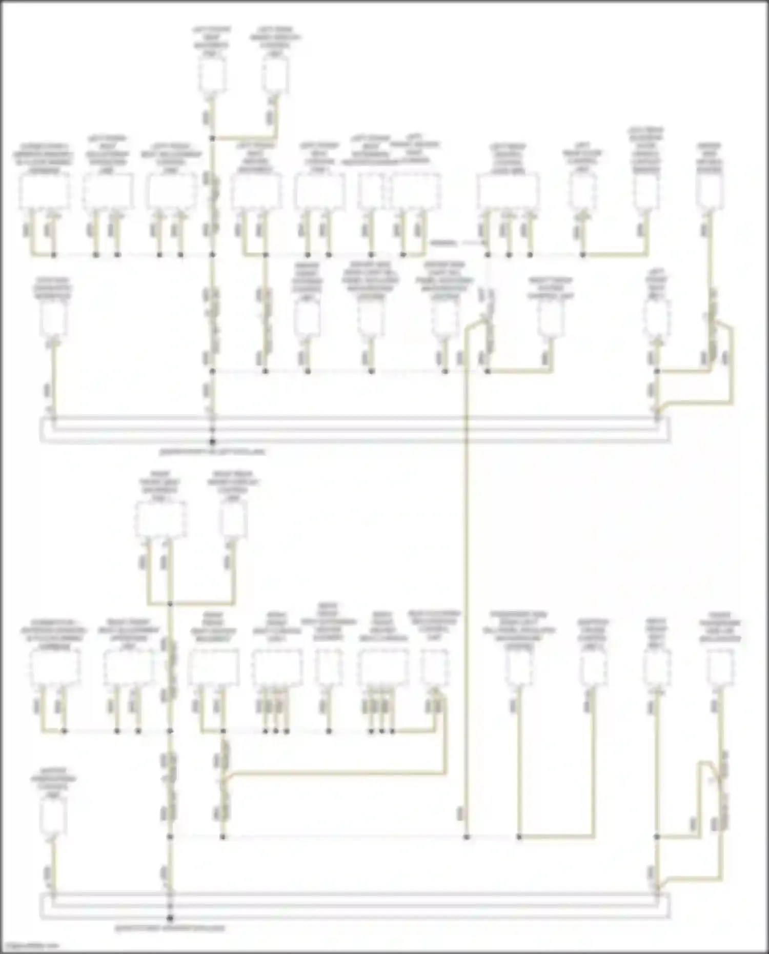 Wiring diagram left front seat belt for Porsche Cayenne GTS III (2017-2023) (1 of 3)