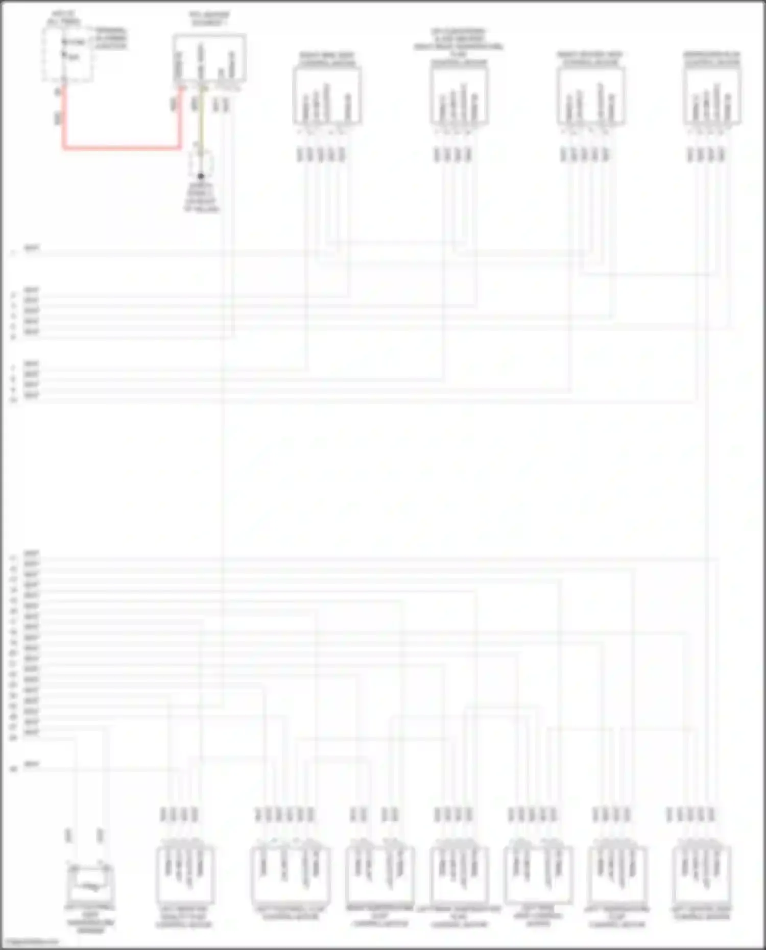 Wiring diagram left temperature flap control motor for Porsche Cayenne GTS III (2017-2023) (1 of 1)