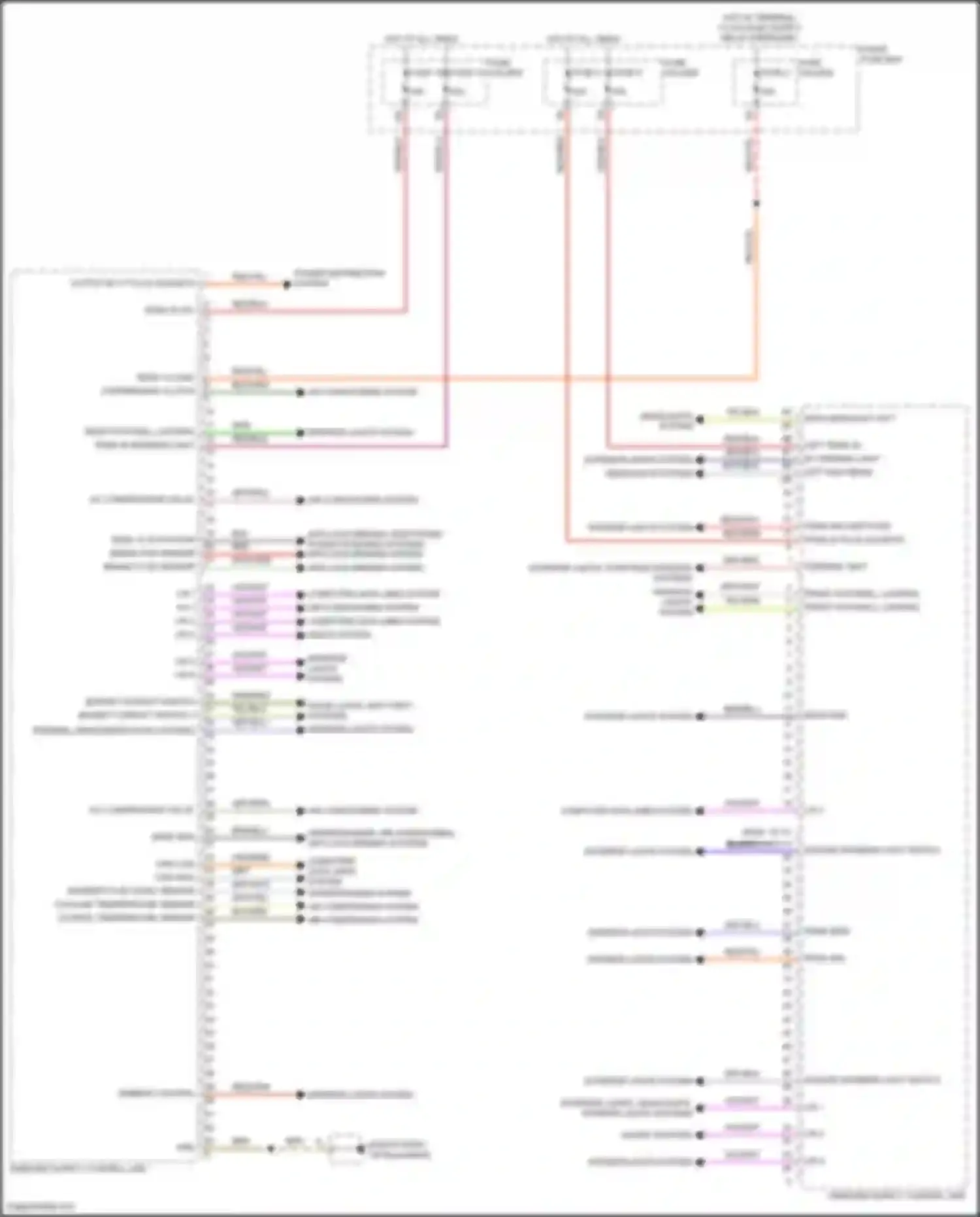 Wiring diagram output rly f plug sockets for Porsche Cayenne GTS III (2017-2023) (1 of 1)