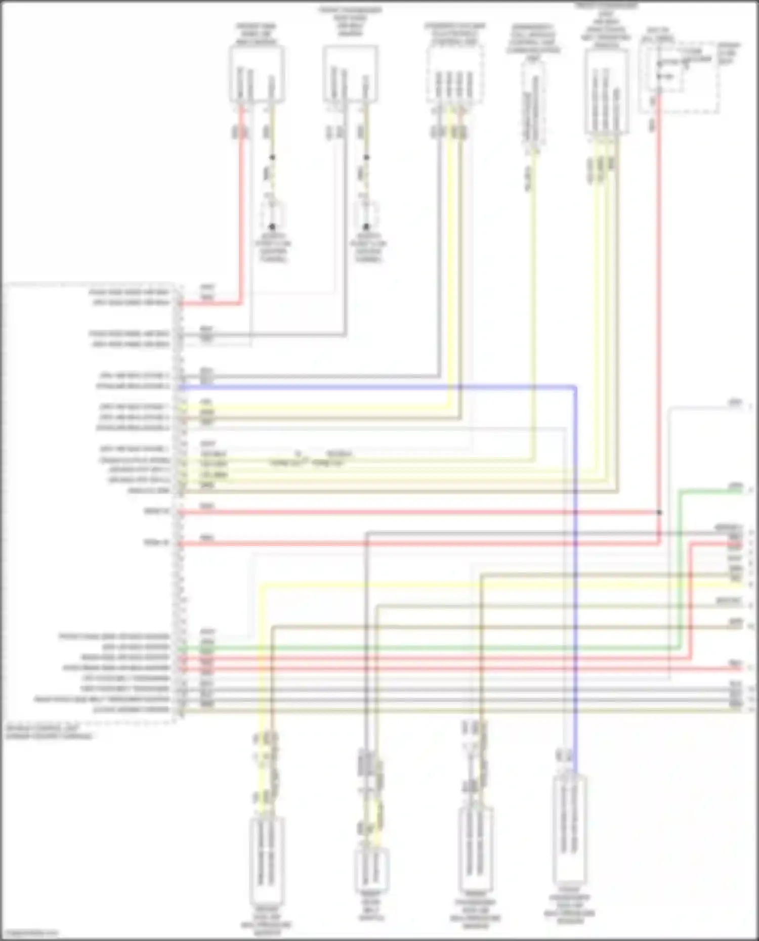 Wiring diagram pass air bag stage 2 - for Porsche Cayenne GTS III (2017-2023) (1 of 1)