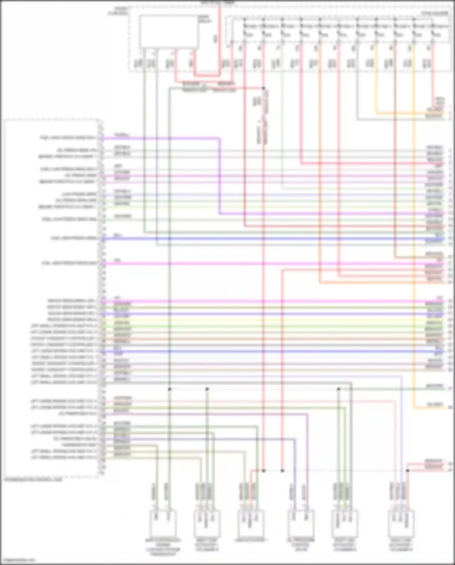 Wiring diagram red/wht for Porsche Cayenne GTS III (2017-2023) (73 of 122)