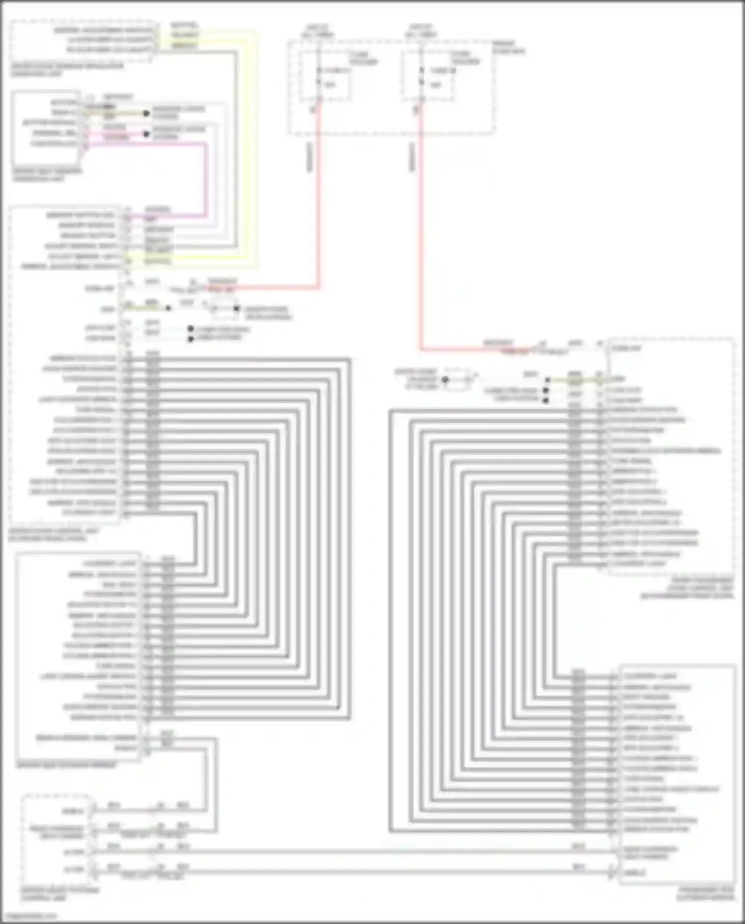 Wiring diagram rh extr mirr led on/off for Porsche Cayenne GTS III (2017-2023) (1 of 3)