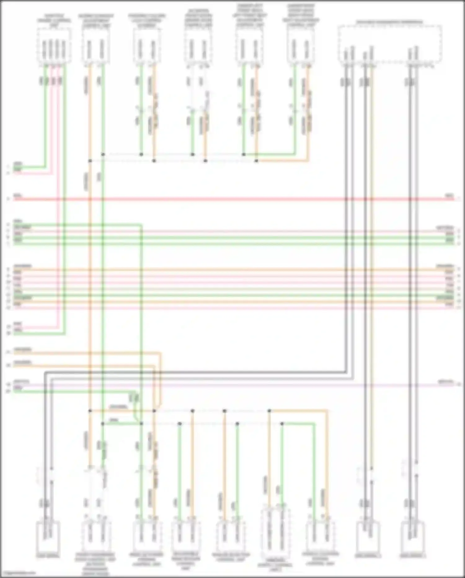 Wiring diagram steering column lock control element for Porsche Cayenne GTS III (2017-2023) (2 of 4)