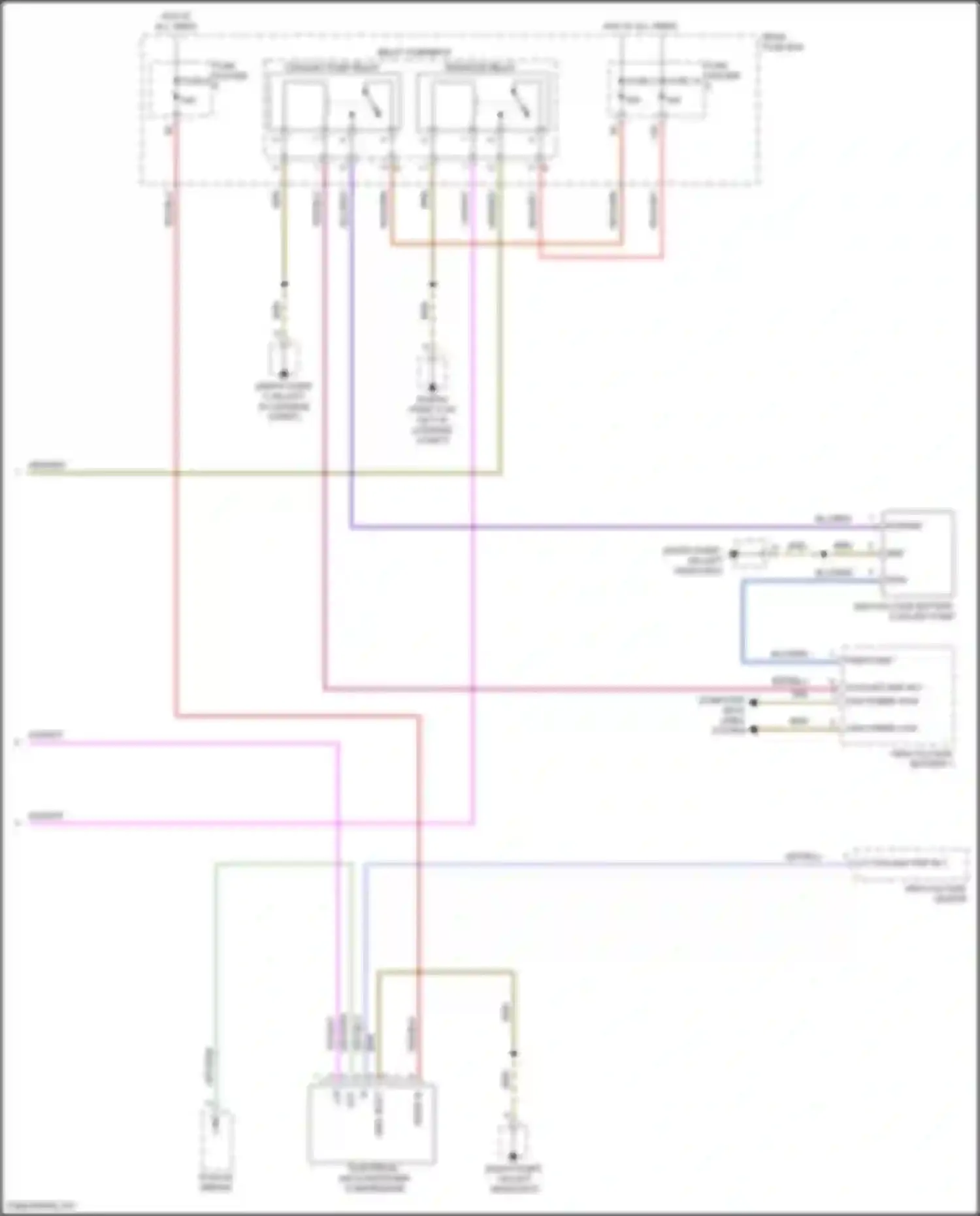 Wiring diagram vio/wht for Porsche Cayenne GTS III (2017-2023) (2 of 86)