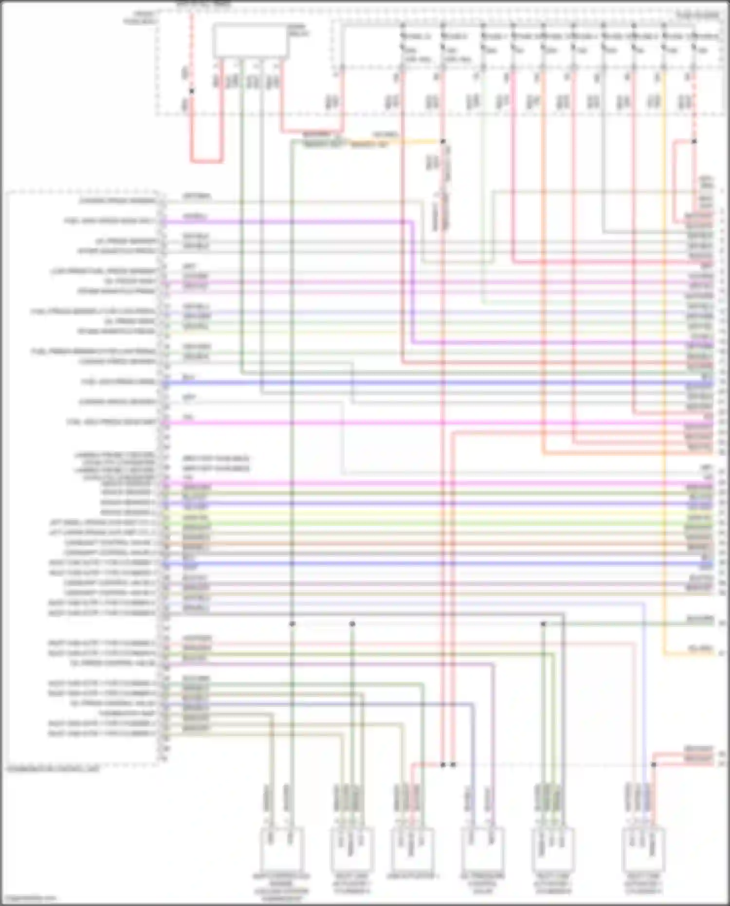 Cayenne S Porsche III facelift (2023-2024): Wiring diagram engine performance 3.0l turbo hybrid, engine controls circuit (1 of 8)