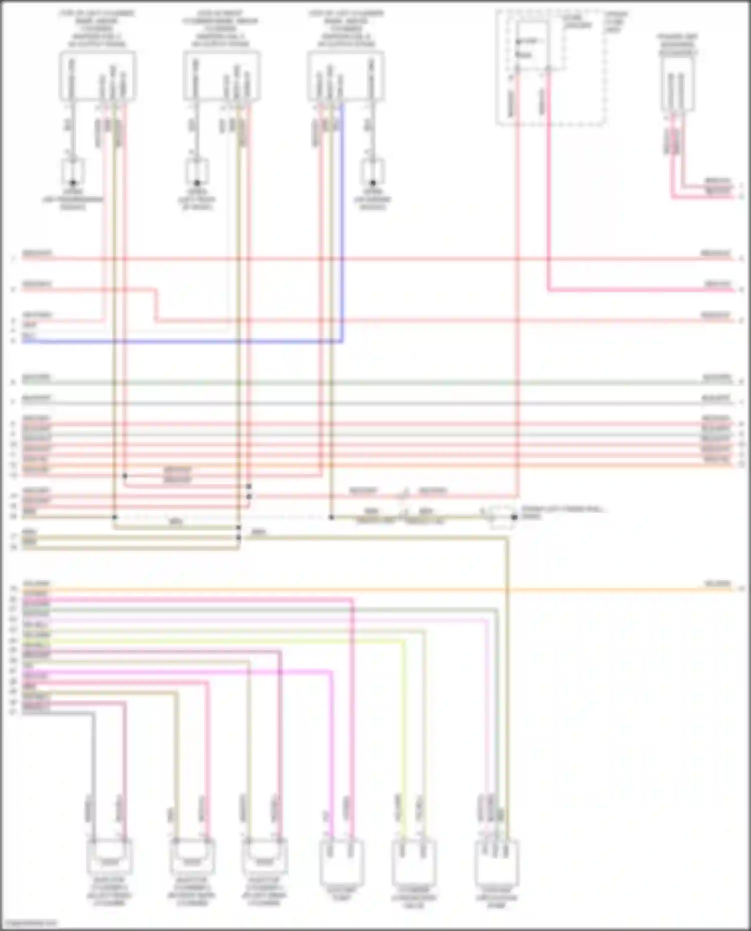Cayenne S Porsche III facelift (2023-2024): Wiring diagram engine performance 3.0l turbo hybrid, engine controls circuit (4 of 8)