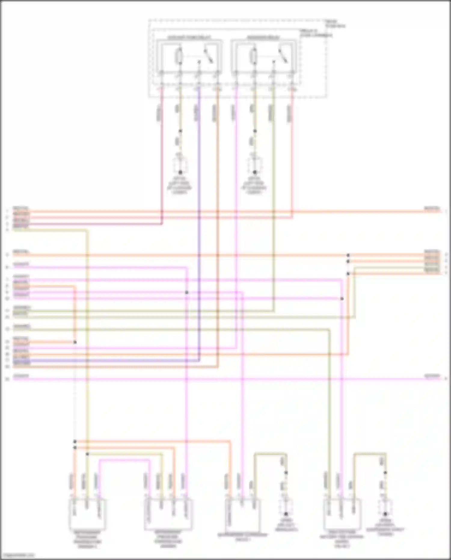 Cayenne S Porsche III facelift (2023-2024): Wiring diagram engine performance 3.0l turbo hybrid, hybrid system circuit (6 of 7)