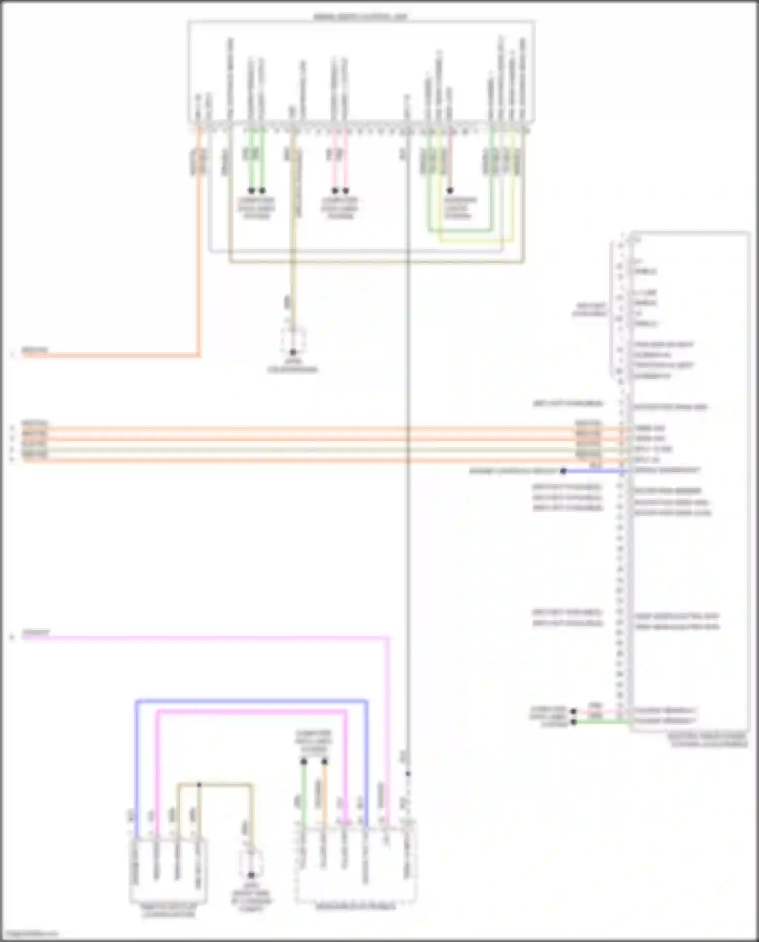 Cayenne S Porsche III facelift (2023-2024): Wiring diagram engine performance 3.0l turbo hybrid, hybrid system circuit (7 of 7)