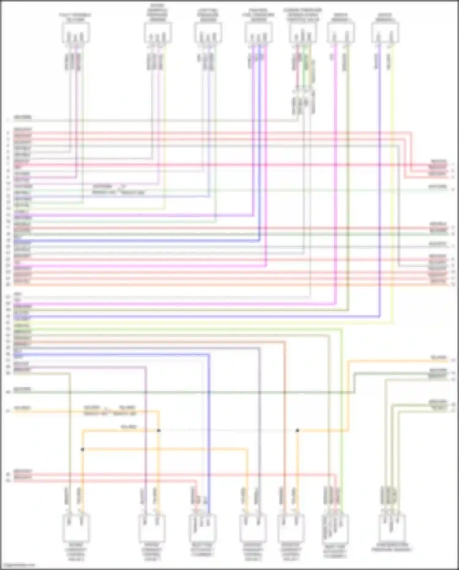 Cayenne S Porsche III facelift (2023-2024): Wiring diagram engine performance 3.0l turbo (2 of 8)