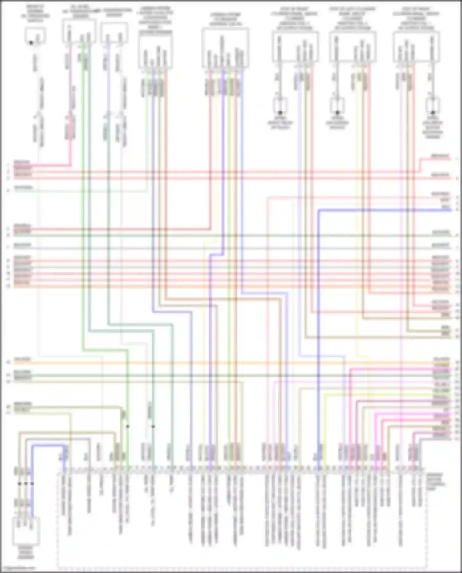 Cayenne S Porsche III facelift (2023-2024): Wiring diagram engine performance 3.0l turbo (3 of 8)