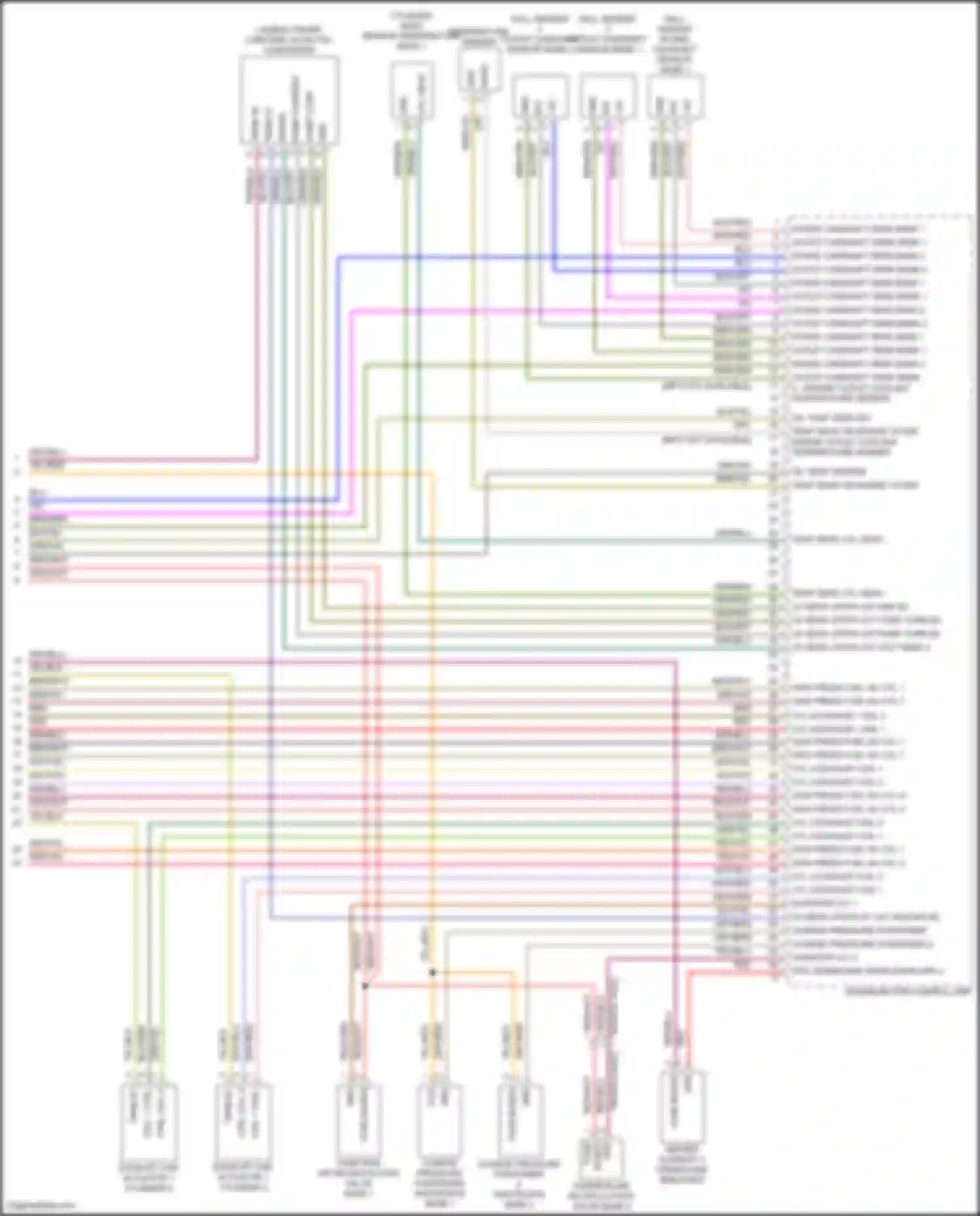 Cayenne S Porsche III facelift (2023-2024): Wiring diagram engine performance 4.0l turbo hybrid, engine controls circuit, ea825 (11 of 11)