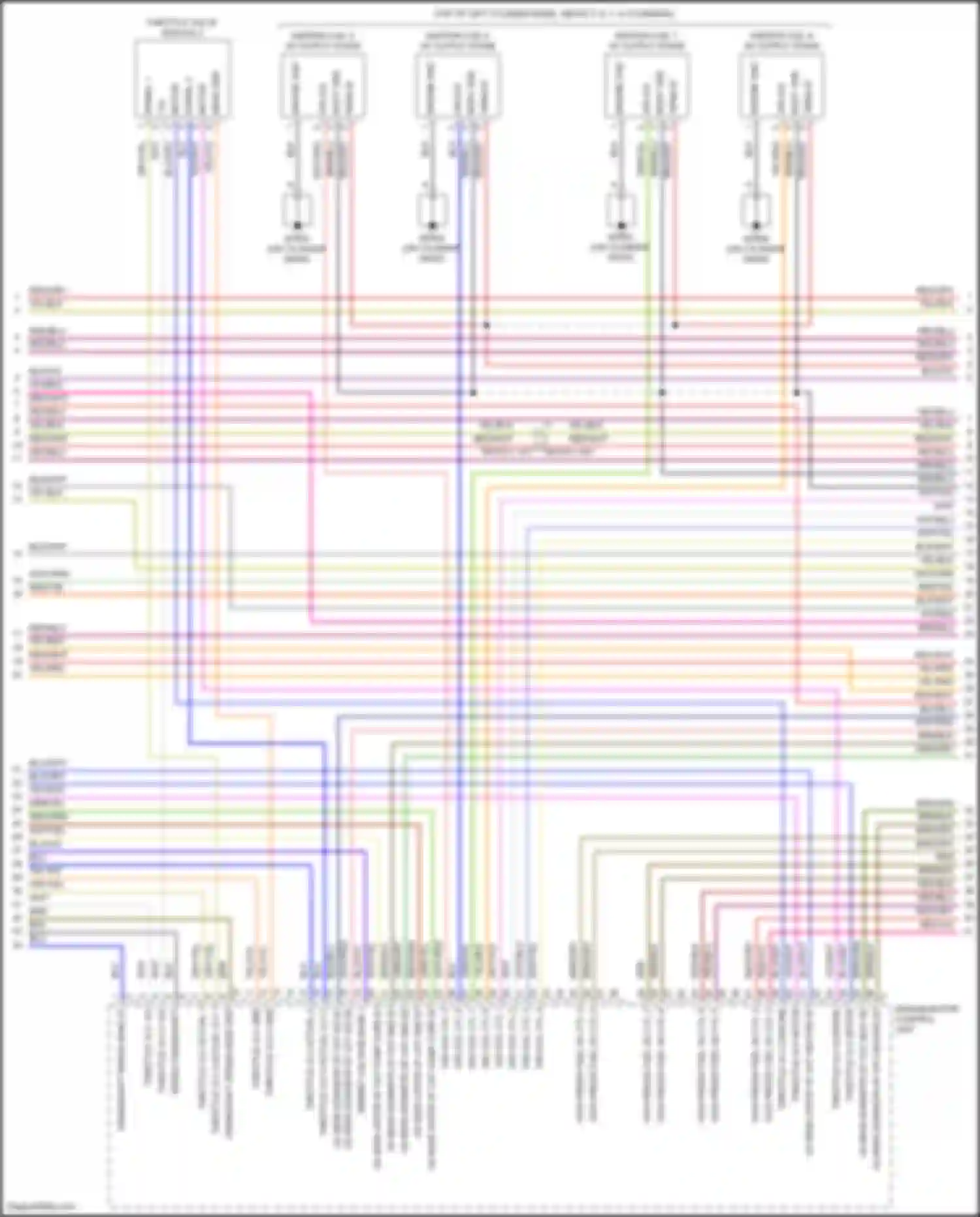 Cayenne S Porsche III facelift (2023-2024): Wiring diagram engine performance 4.0l turbo hybrid, engine controls circuit, ea825 (3 of 11)
