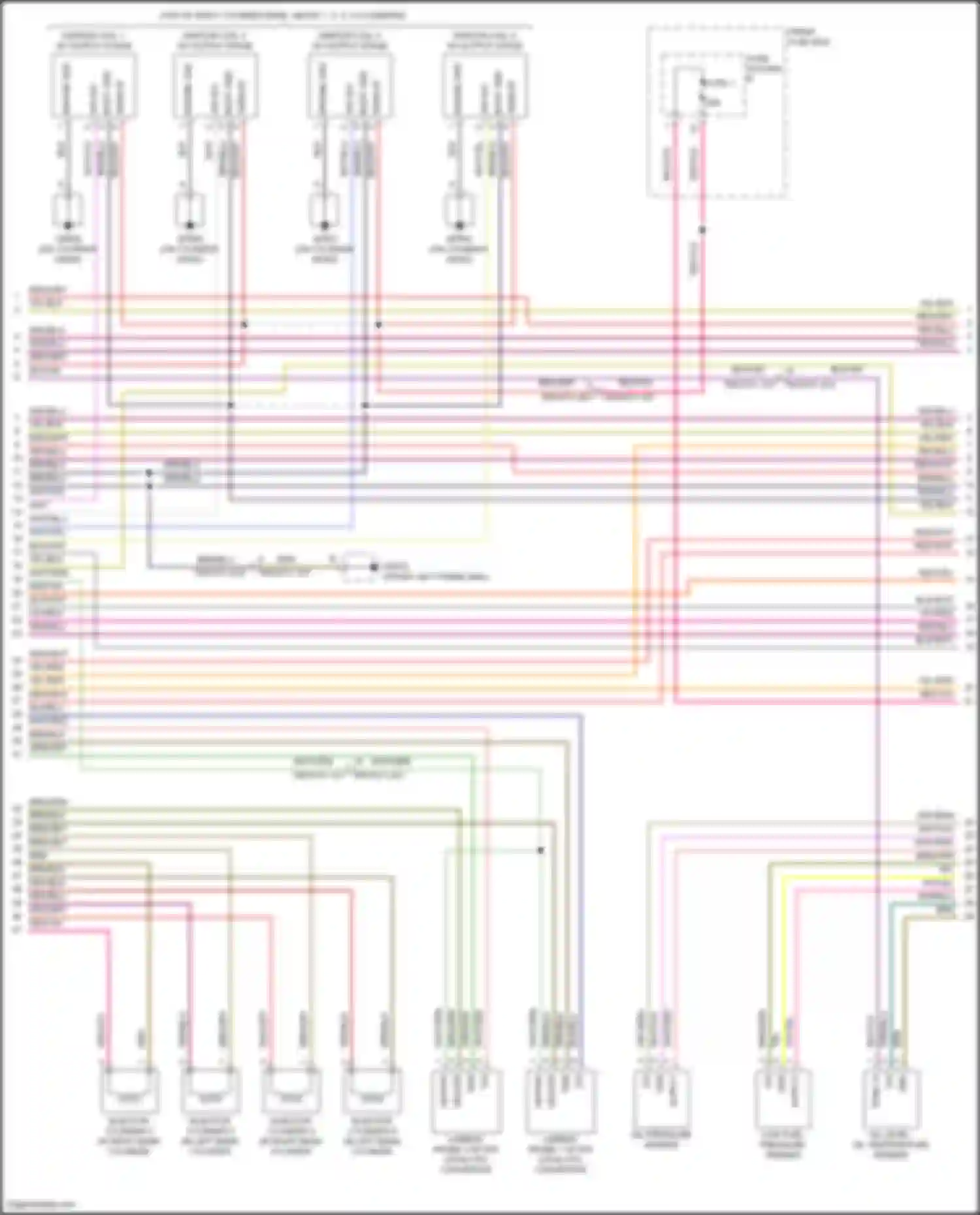 Cayenne S Porsche III facelift (2023-2024): Wiring diagram engine performance 4.0l turbo hybrid, engine controls circuit, ea825 (4 of 11)