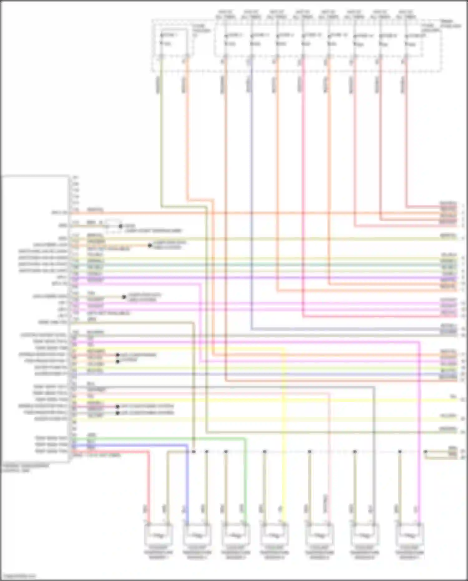 Cayenne S Porsche III facelift (2023-2024): Wiring diagram engine performance 4.0l turbo hybrid, hybrid system circuit (1 of 7)